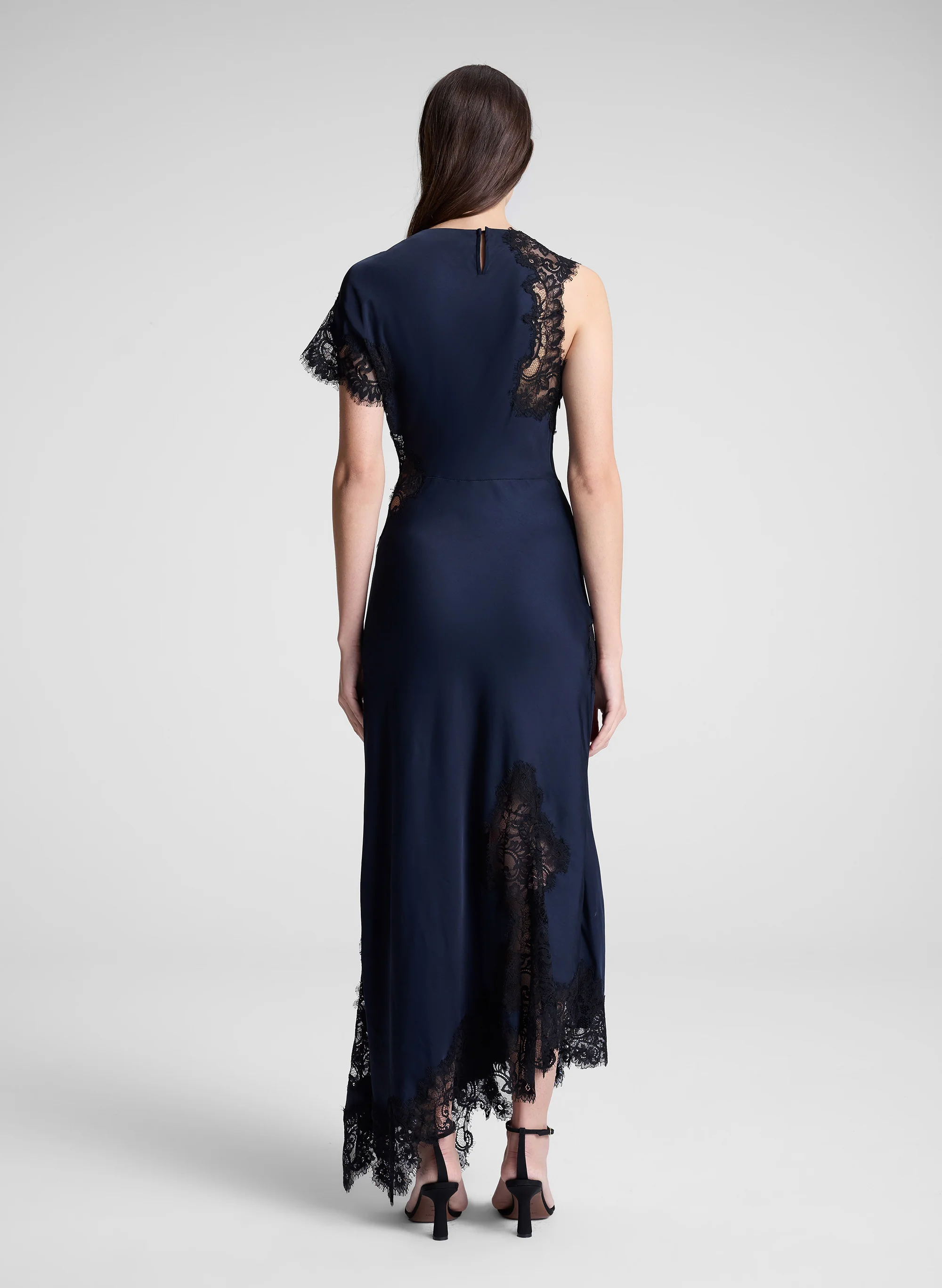 Alessia Satin and Lace Maxi Dress - Image 5