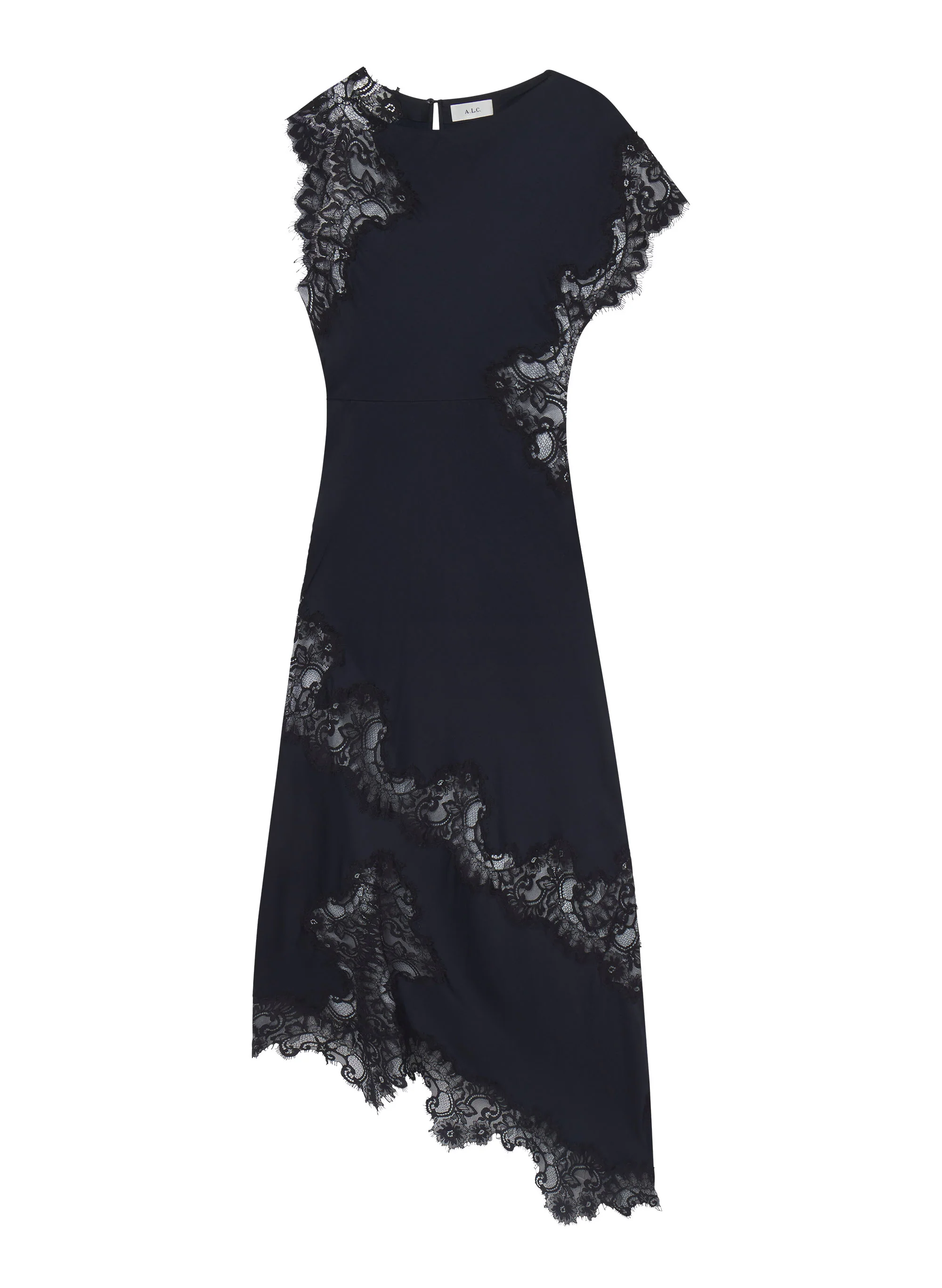 Alessia Satin and Lace Maxi Dress - Image 6