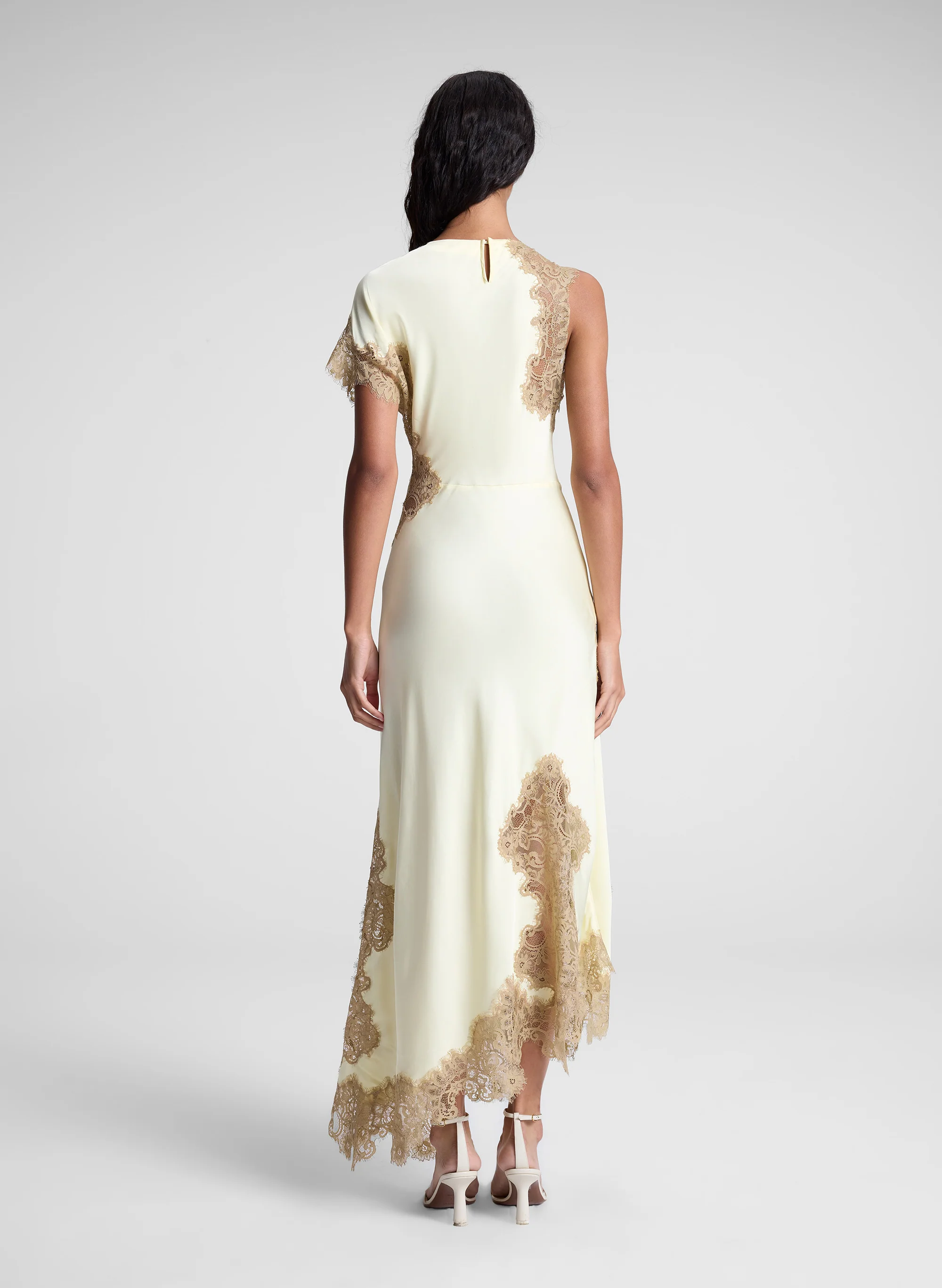 Alessia Satin and Lace Maxi Dress - Image 5