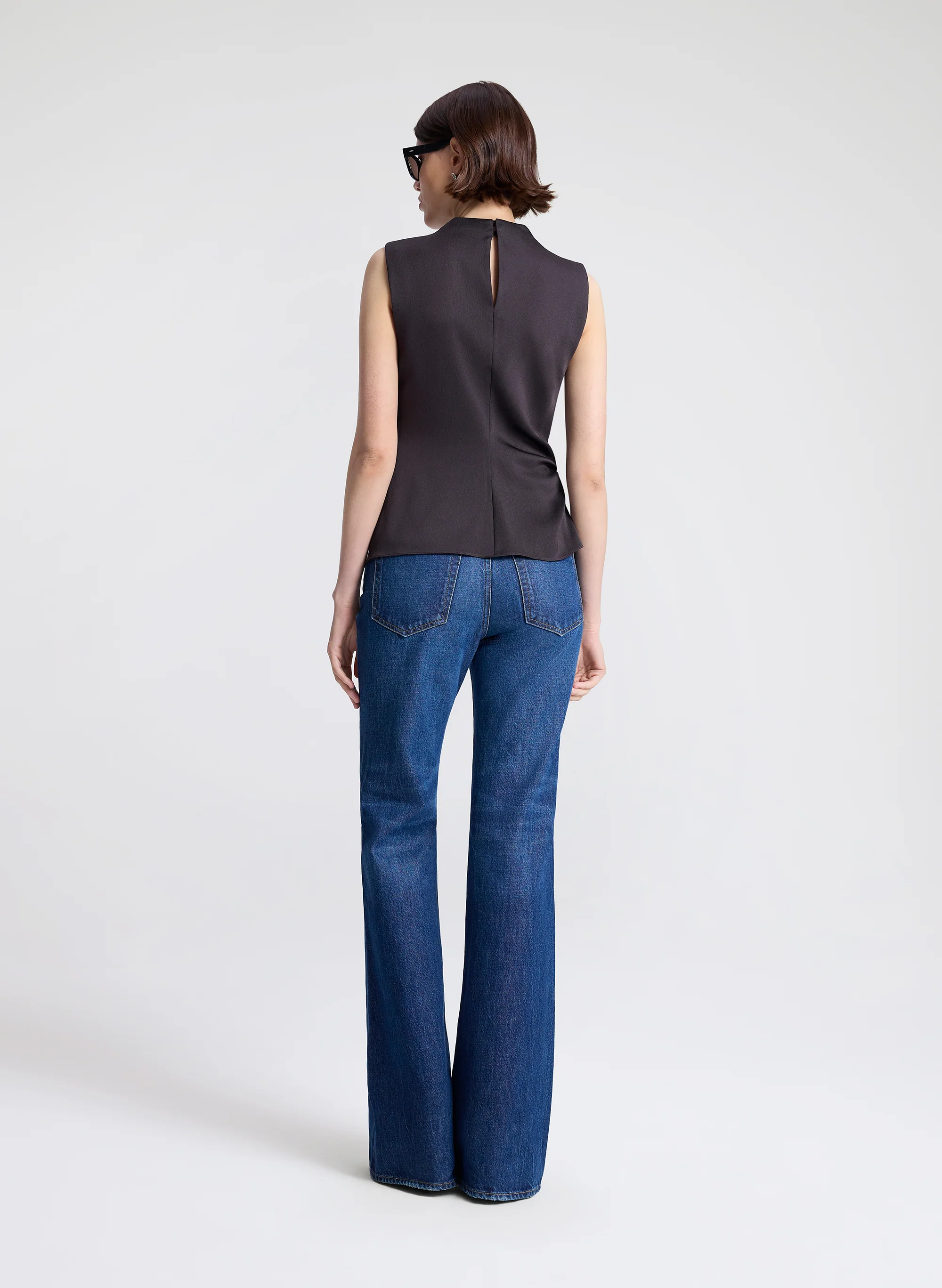 Amira Ruched Sleeveless Top - Image 5