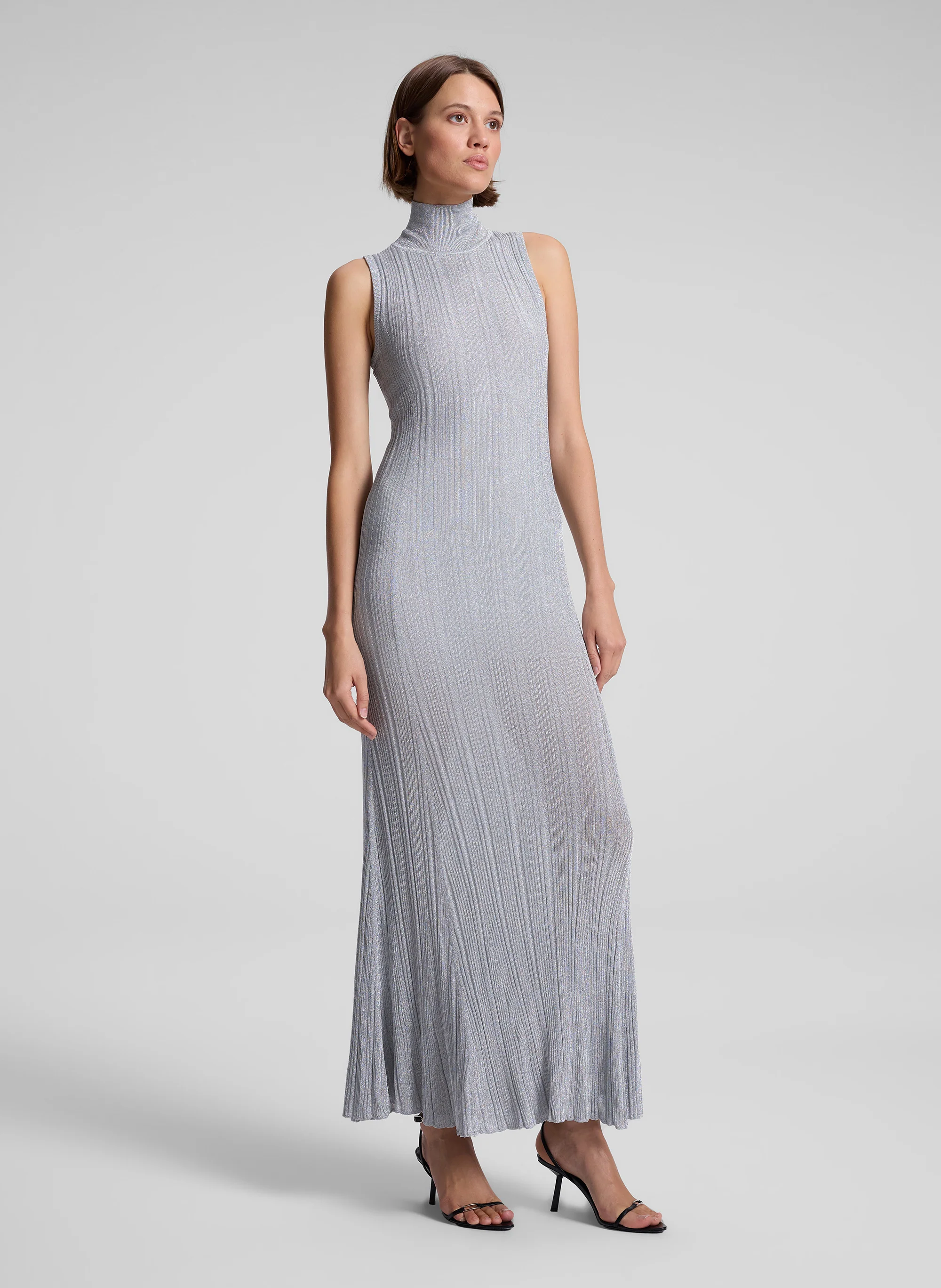 Arden Metallic Knit Maxi Dress - Image 3