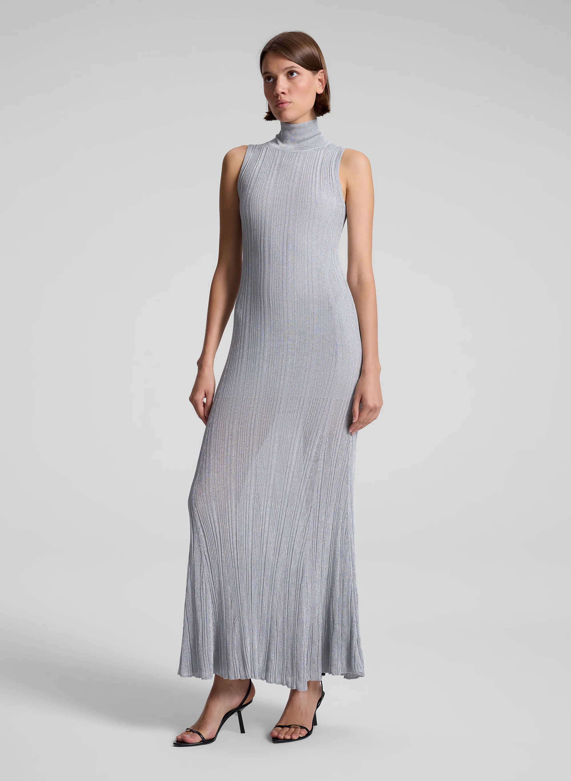 Arden Metallic Knit Maxi Dress - Image 4