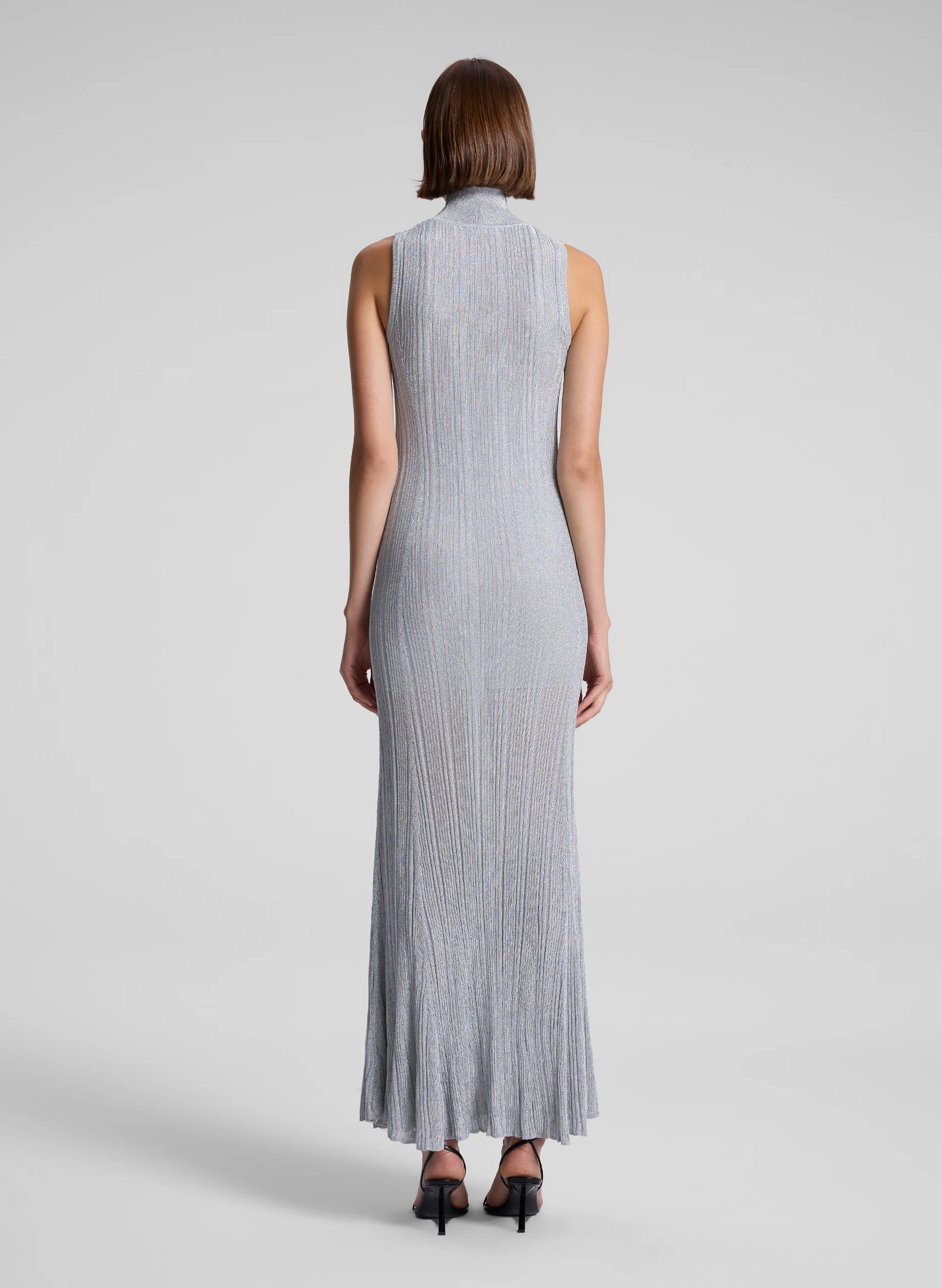 Arden Metallic Knit Maxi Dress - Image 5