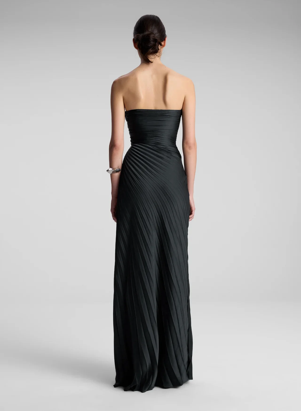 Bianca Strapless Pleated Maxi Dress - Image 3