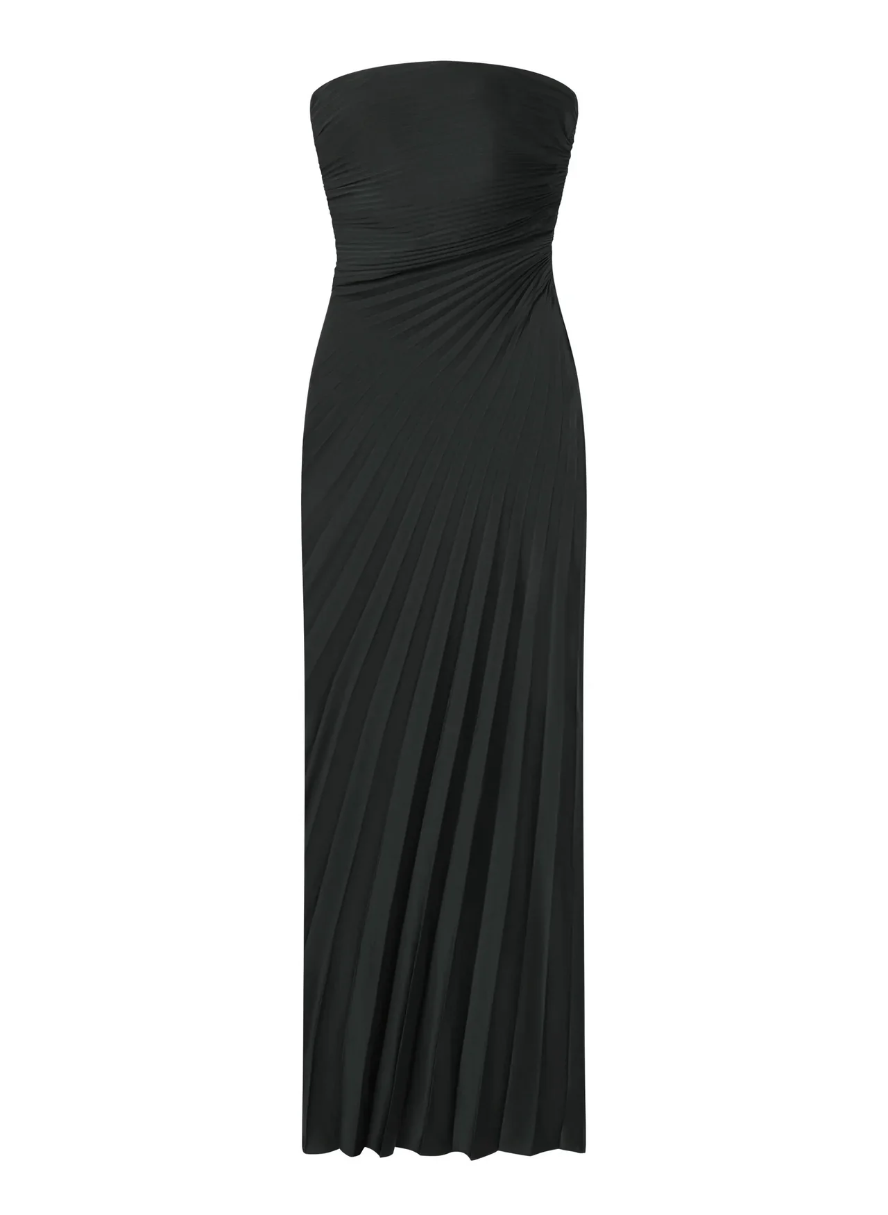 Bianca Strapless Pleated Maxi Dress - Image 4