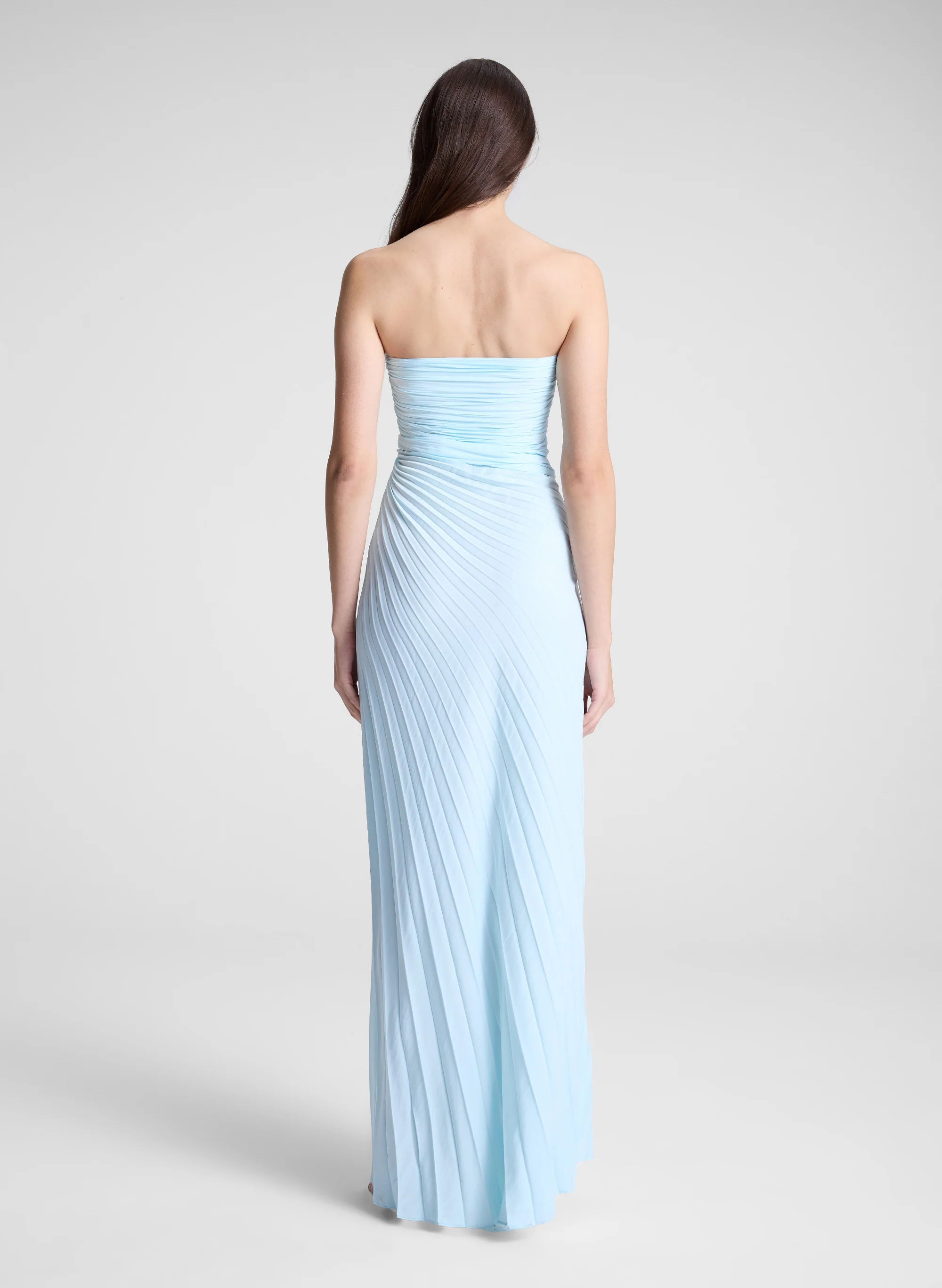Bianca Strapless Pleated Maxi Dress - Image 5
