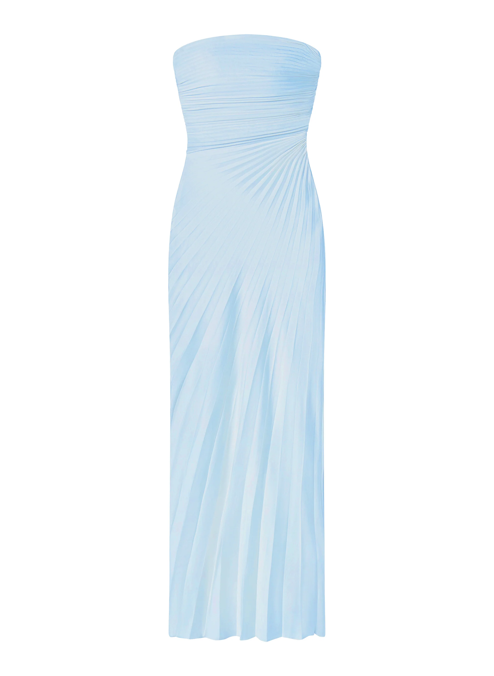 Bianca Strapless Pleated Maxi Dress - Image 6