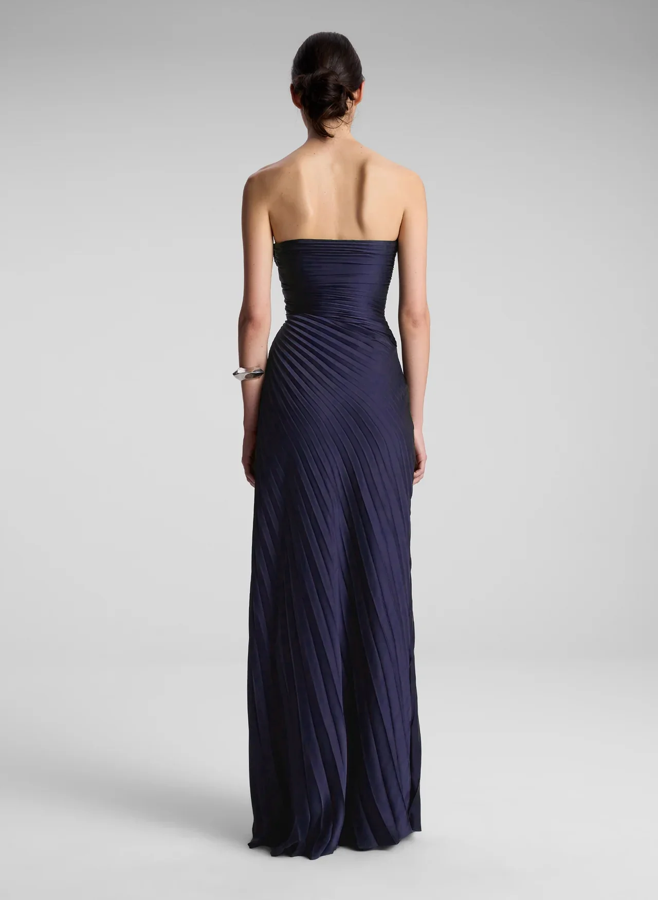 Bianca Strapless Pleated Maxi Dress - Image 3