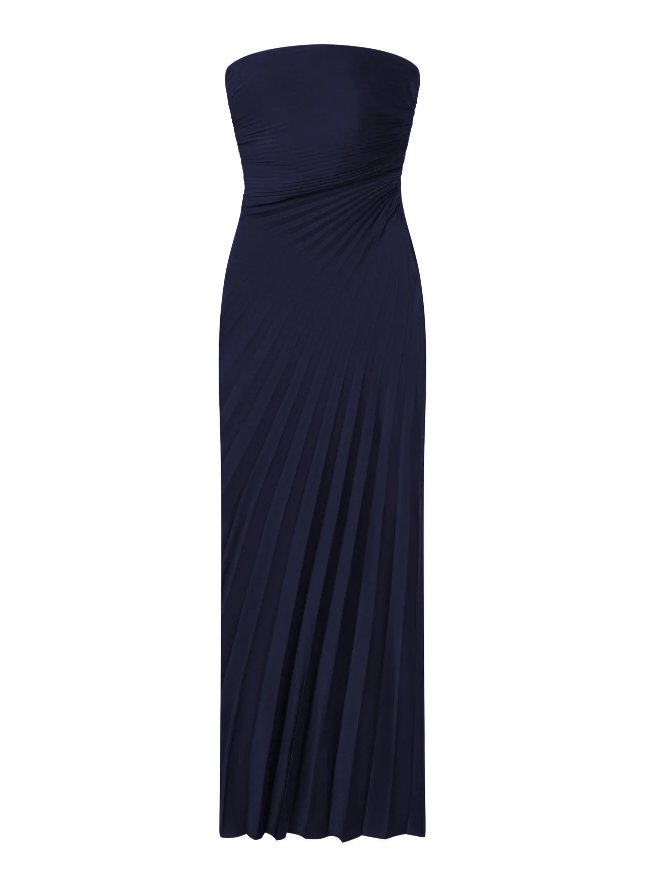 Bianca Strapless Pleated Maxi Dress - Image 4