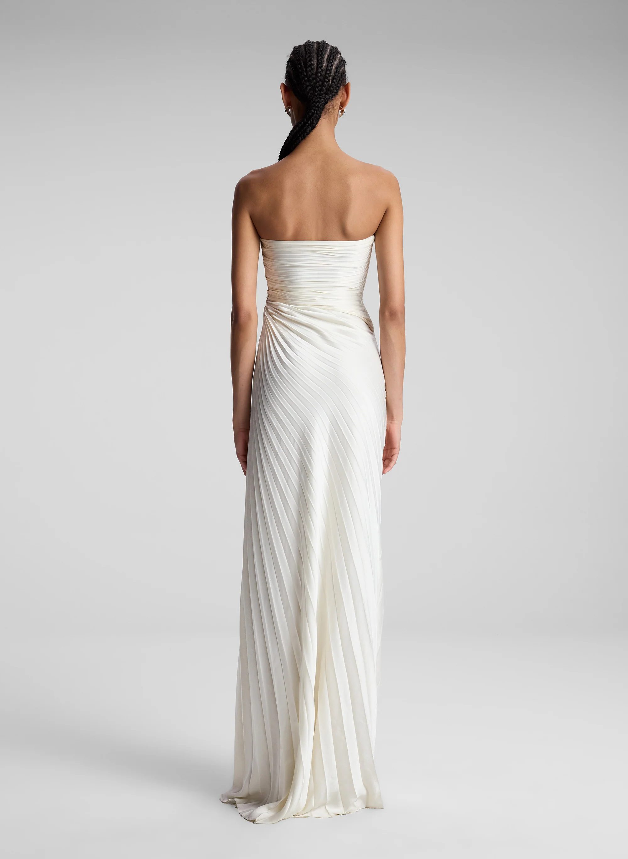 Bianca Strapless Pleated Maxi Dress - Image 5
