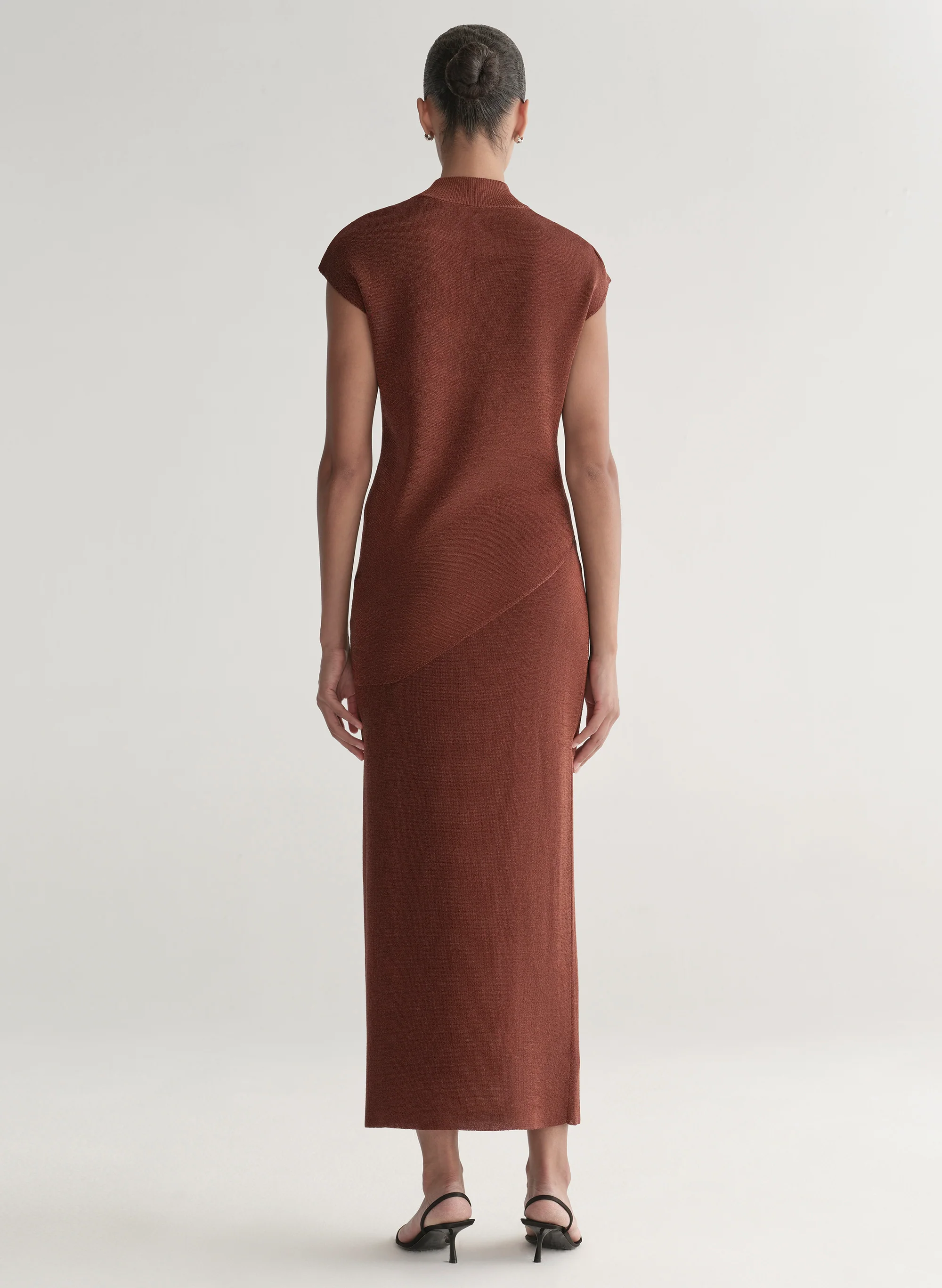 Clover Metallic Knit Midi Skirt - Image 5