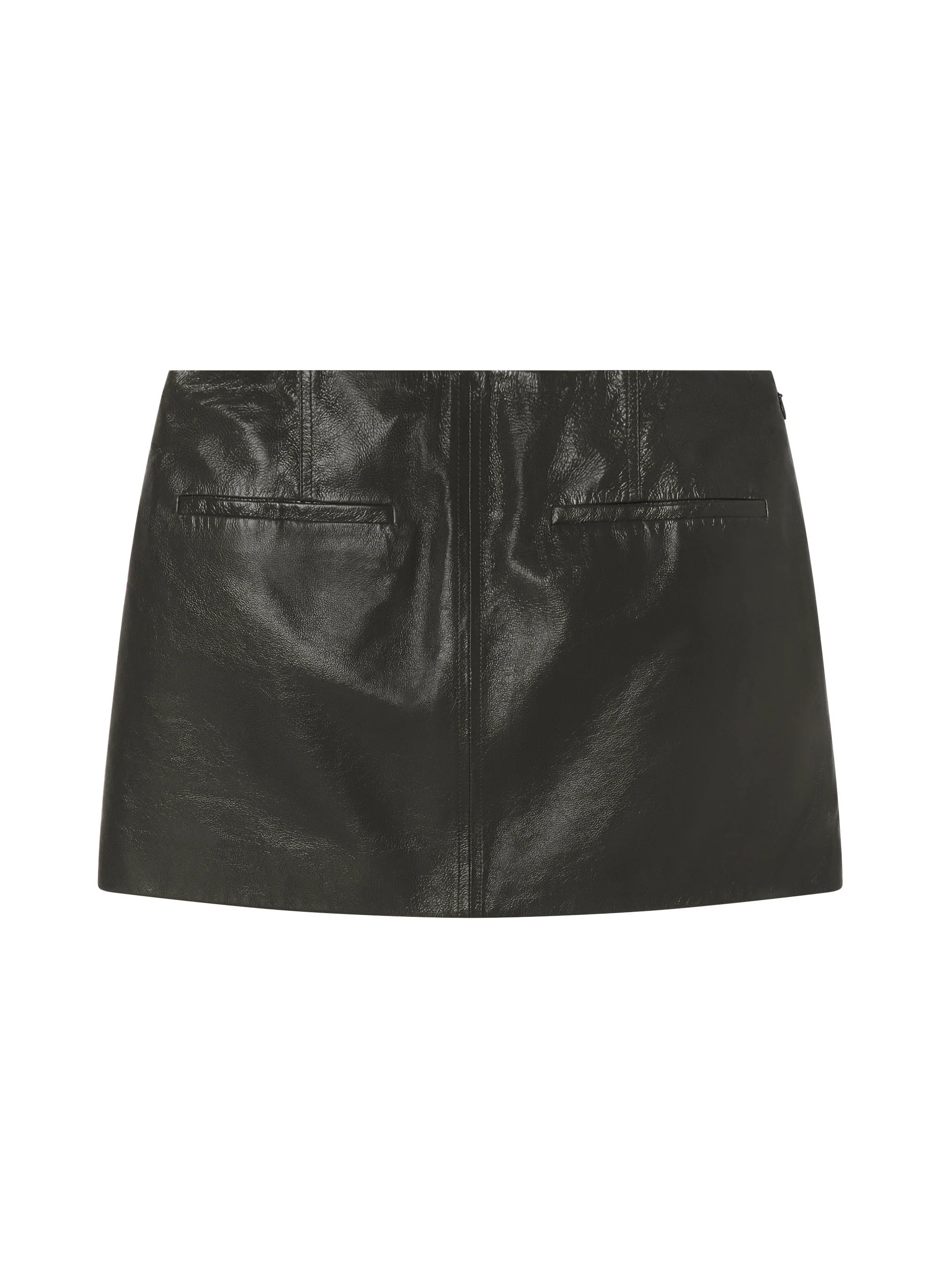 Cowan Glossy Leather Mini Skirt - Image 6