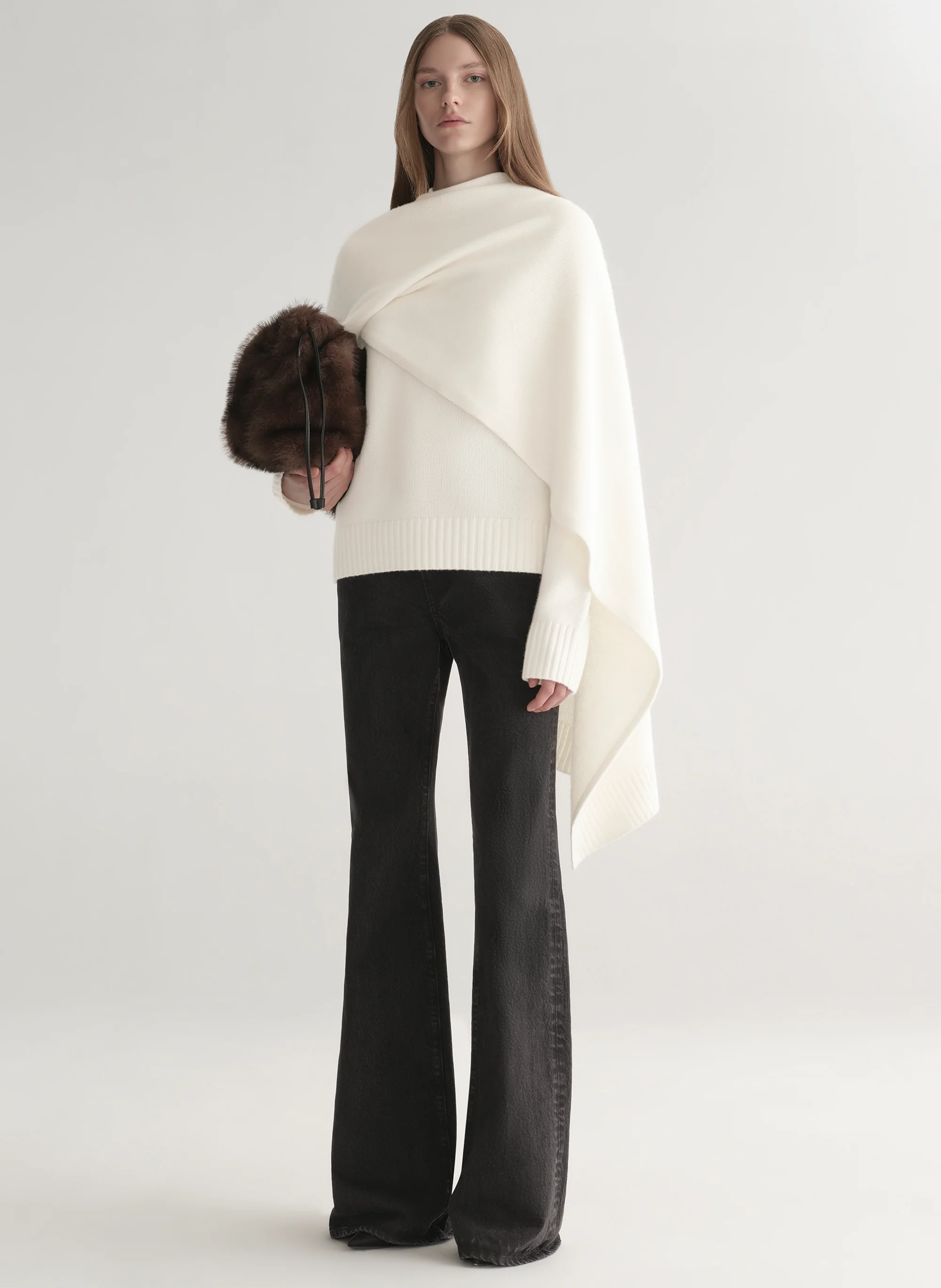 Davin Draped Wool Sweater - Image 4