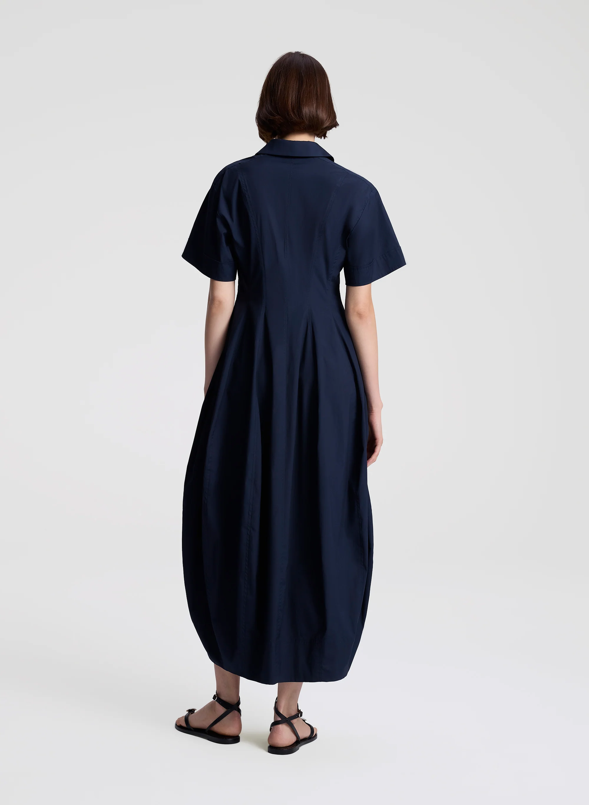 Della Stretch Cotton Midi Dress - Image 5