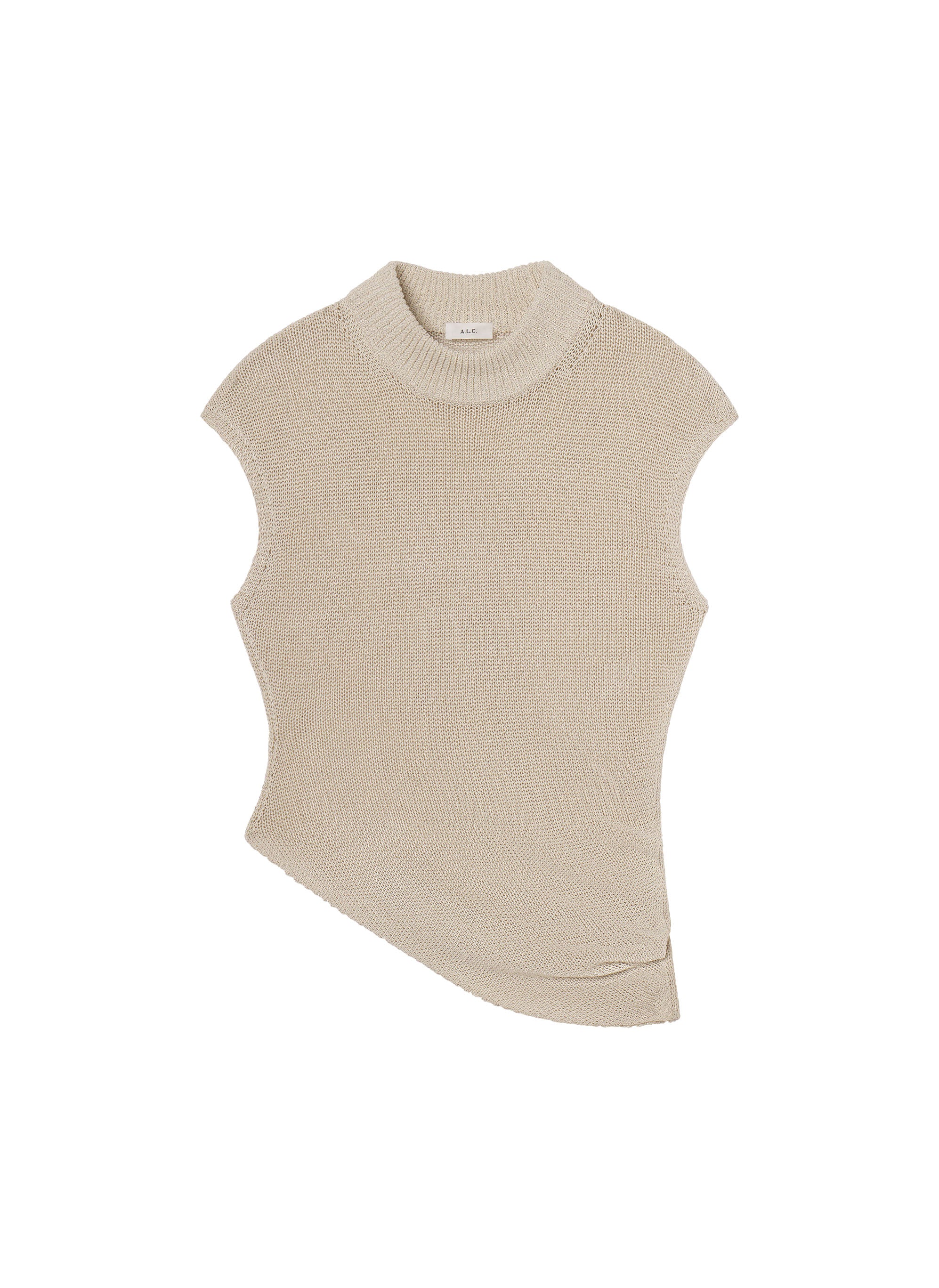 Edith Open Knit Asymmetric Top - Image 6