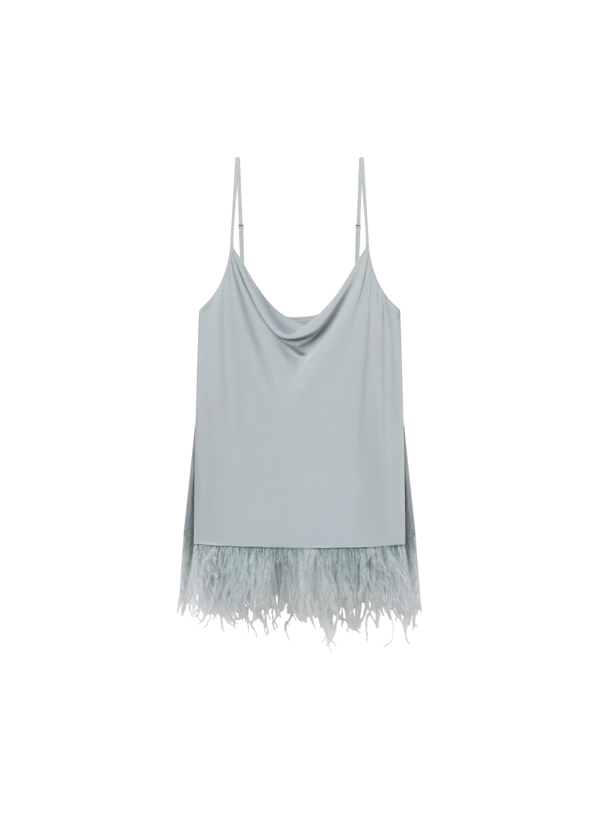 Eliza Feather Trimmed Camisole Top - Image 7