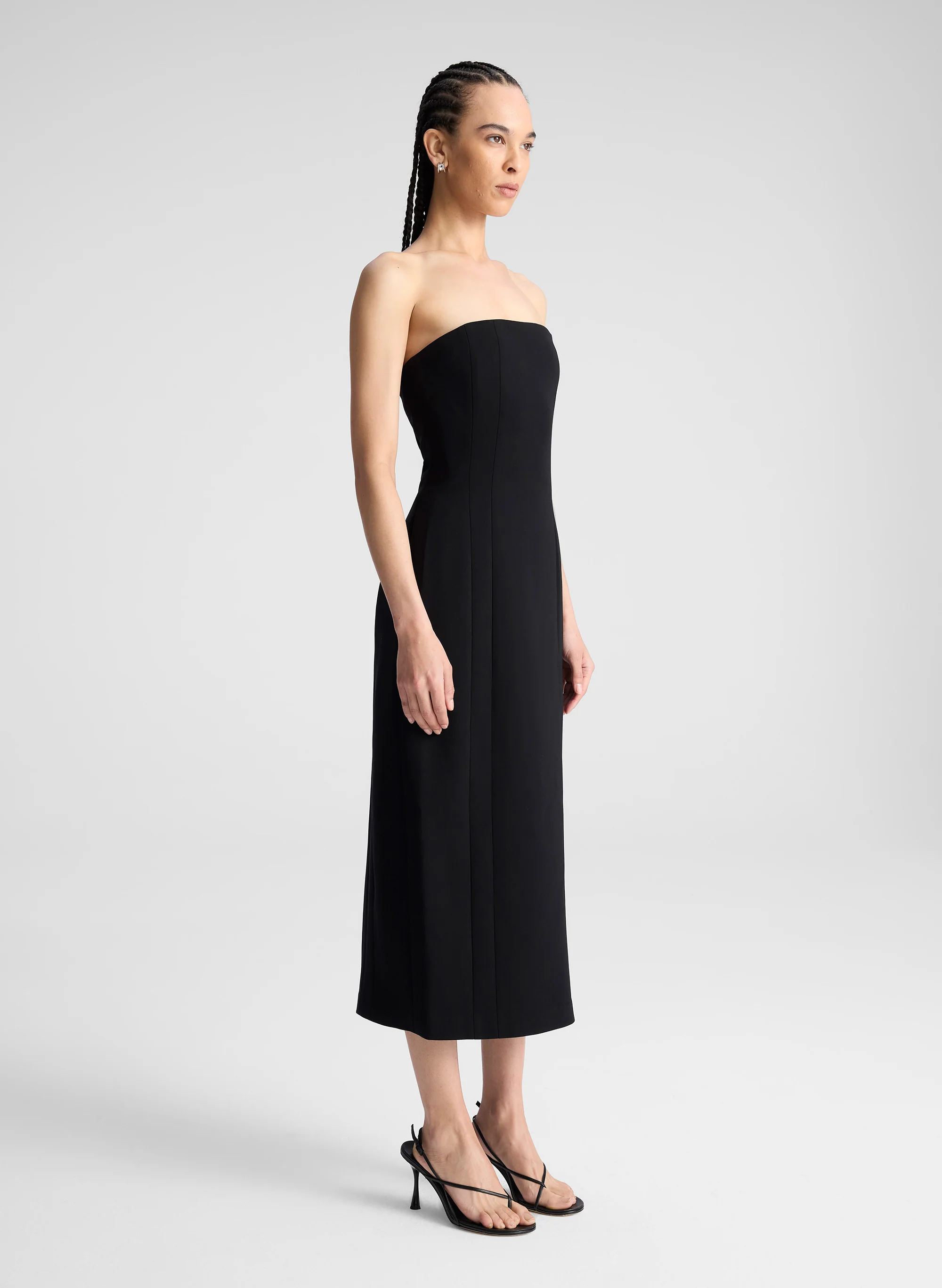 Elizabeth Strapless Midi Dress - Image 3
