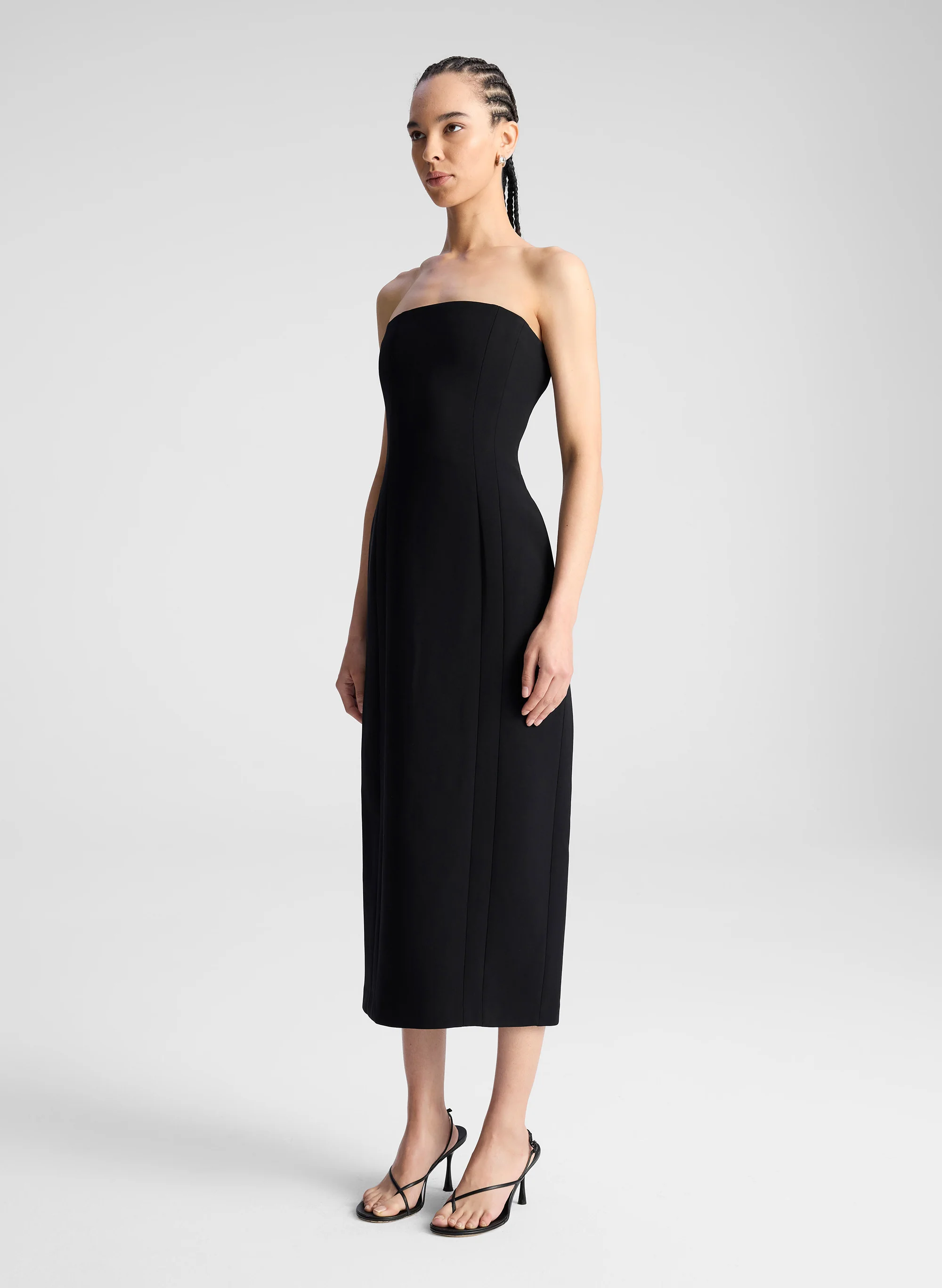 Elizabeth Strapless Midi Dress - Image 4