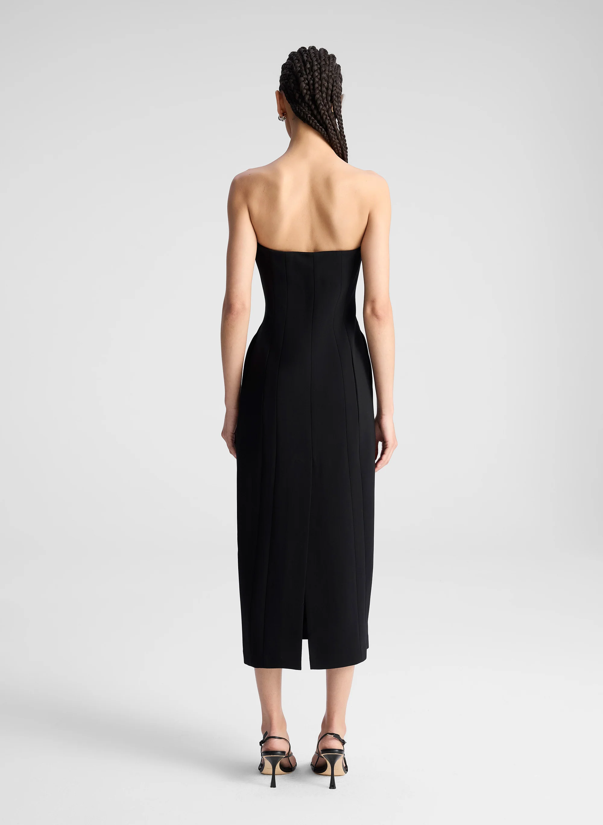 Elizabeth Strapless Midi Dress - Image 5
