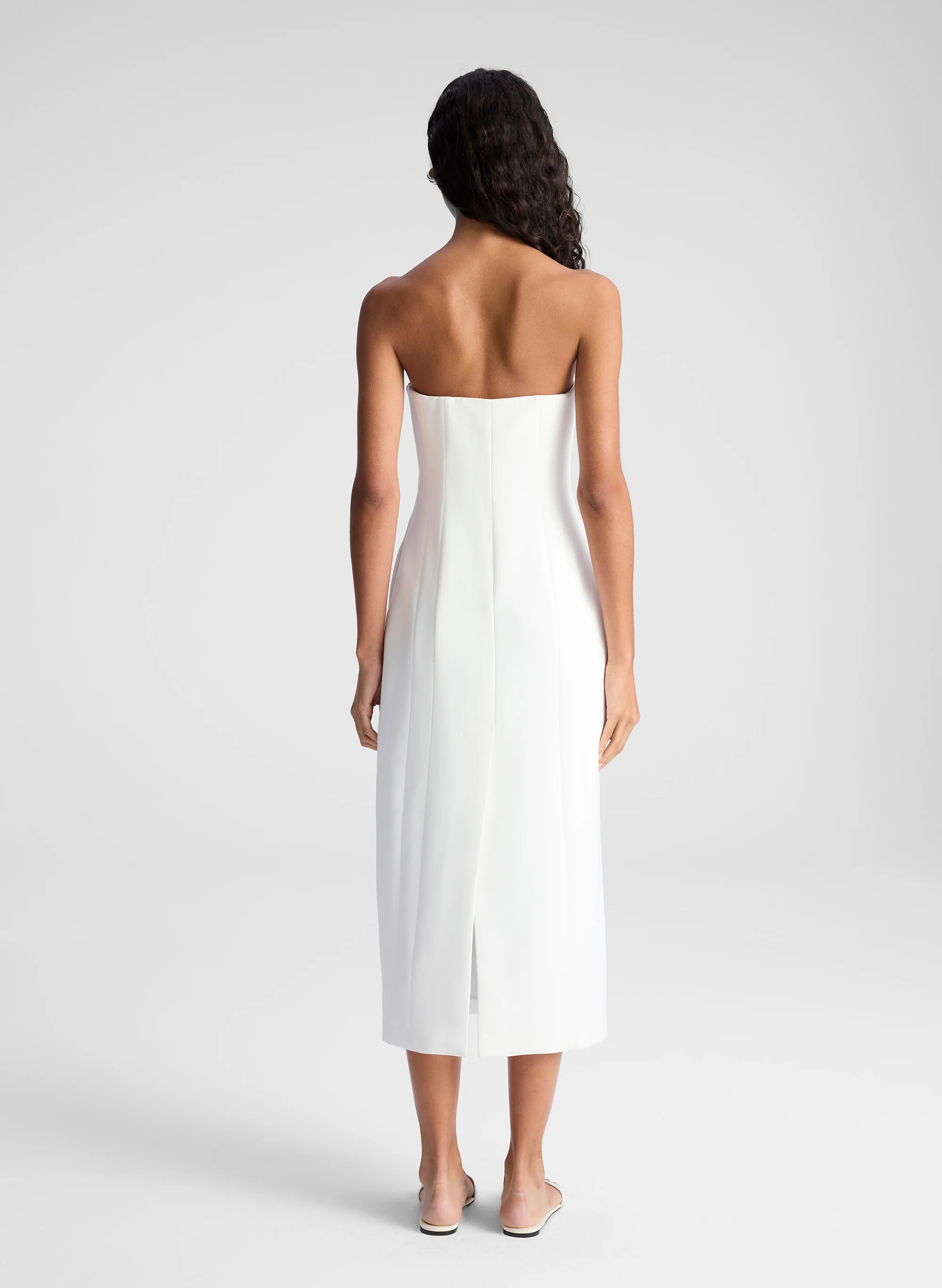 Elizabeth Strapless Midi Dress - Image 5