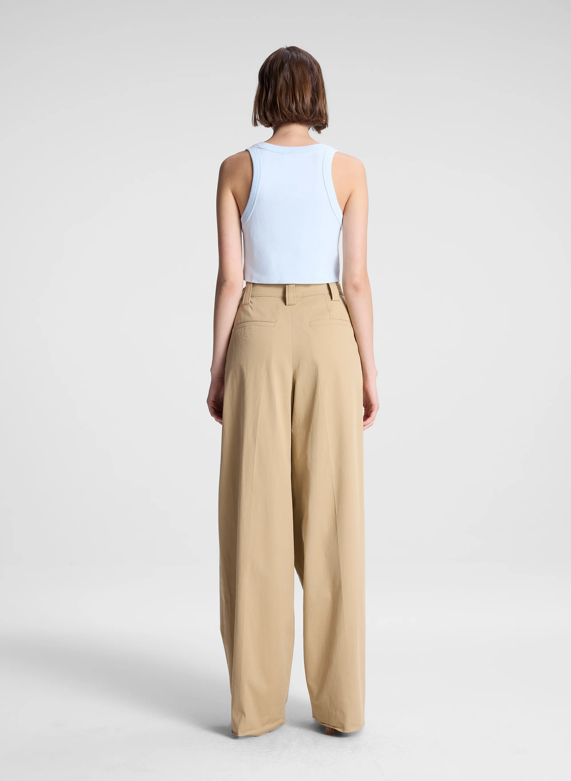 Halsey Cropped Cotton Rib Tank - Image 5