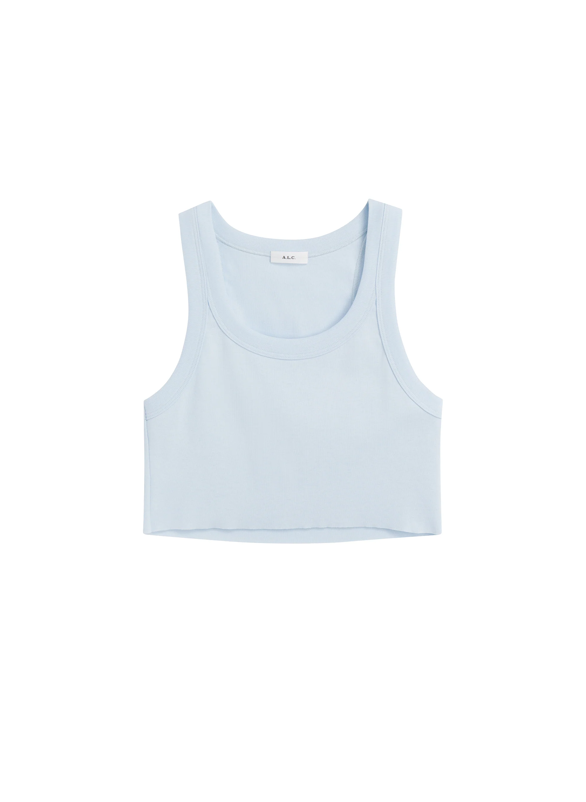 Halsey Cropped Cotton Rib Tank - Image 6