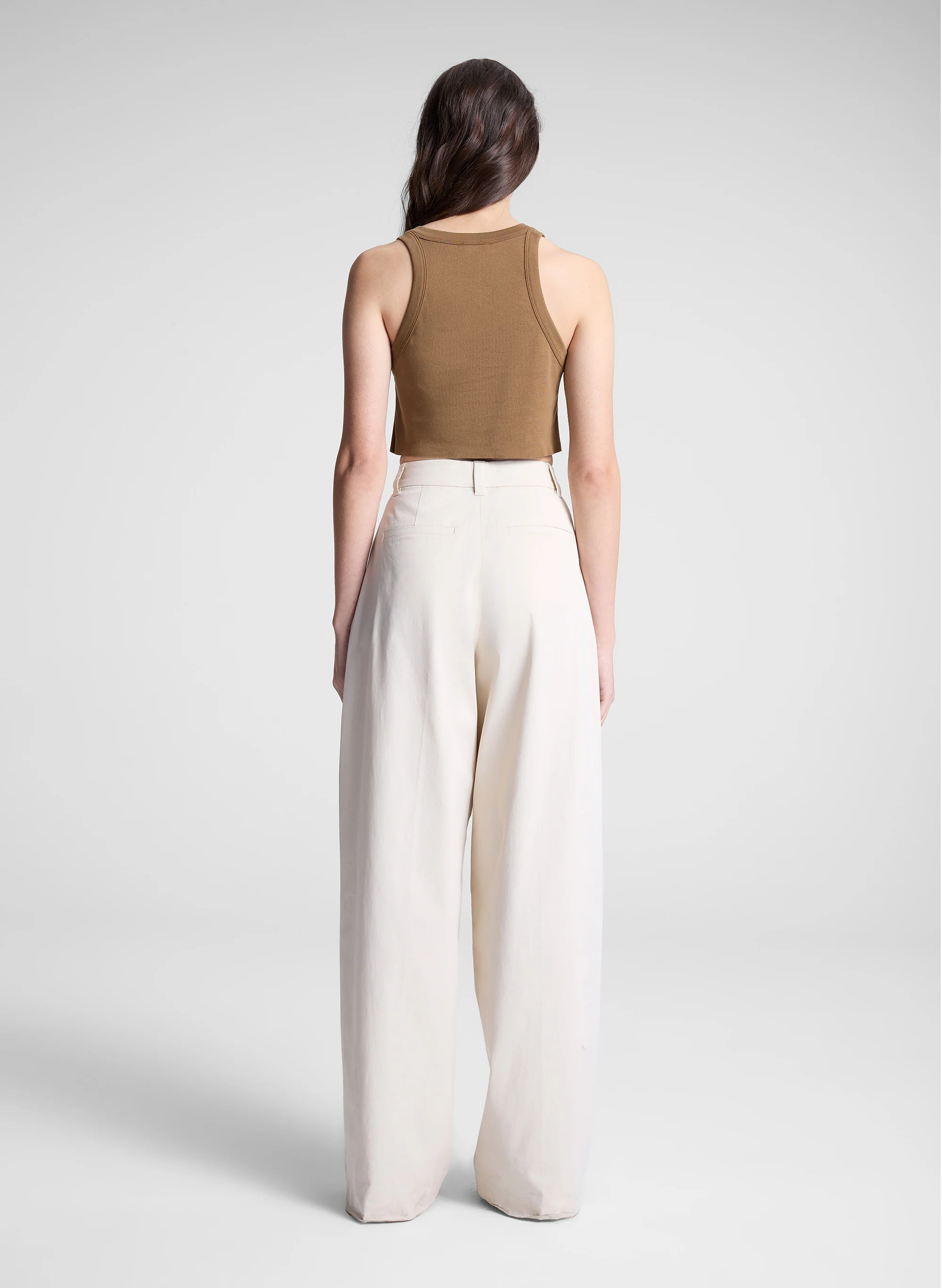 Halsey Cropped Cotton Rib Tank - Image 5