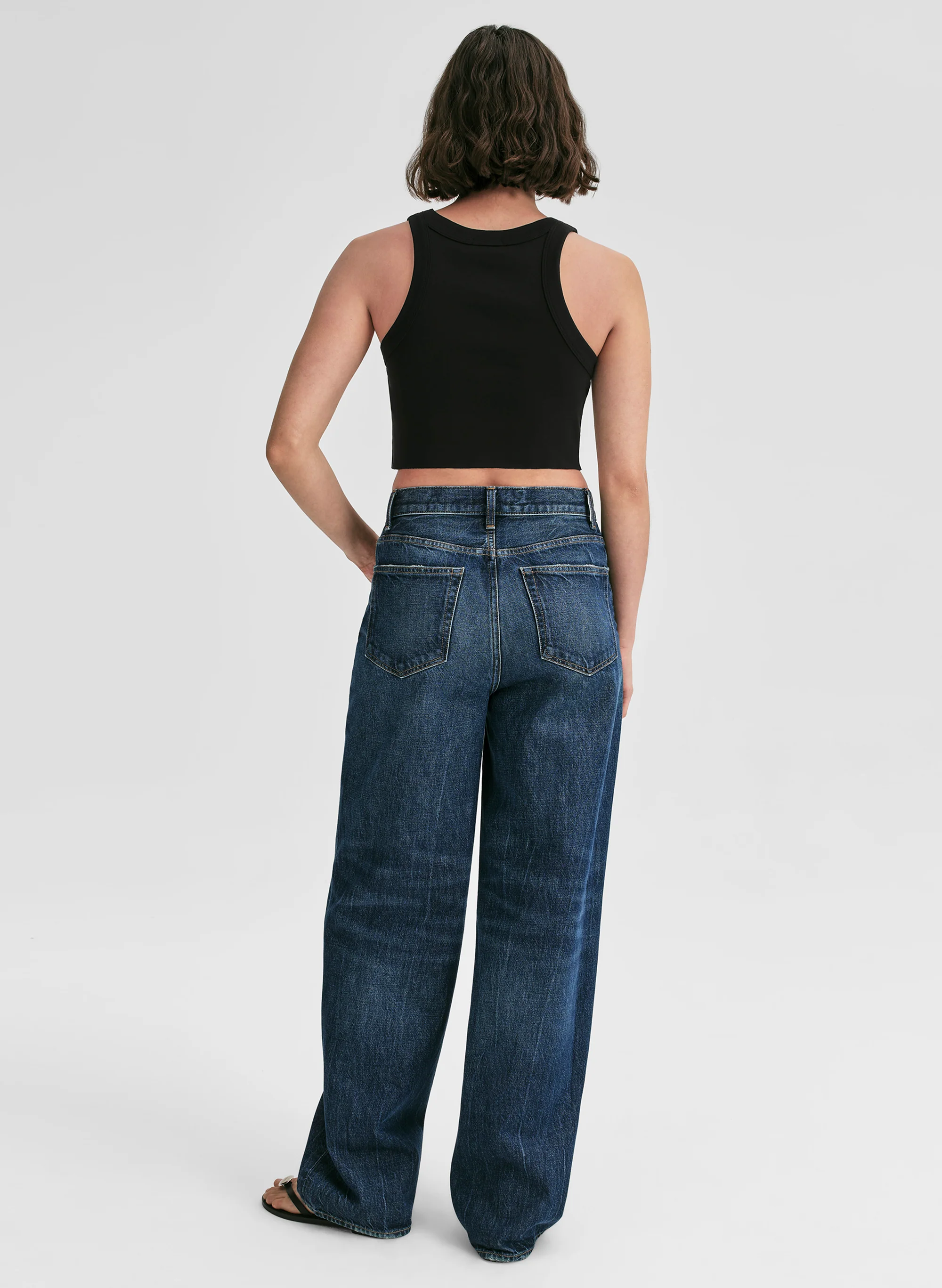 Halsey Cropped Cotton Rib Tank - Image 5