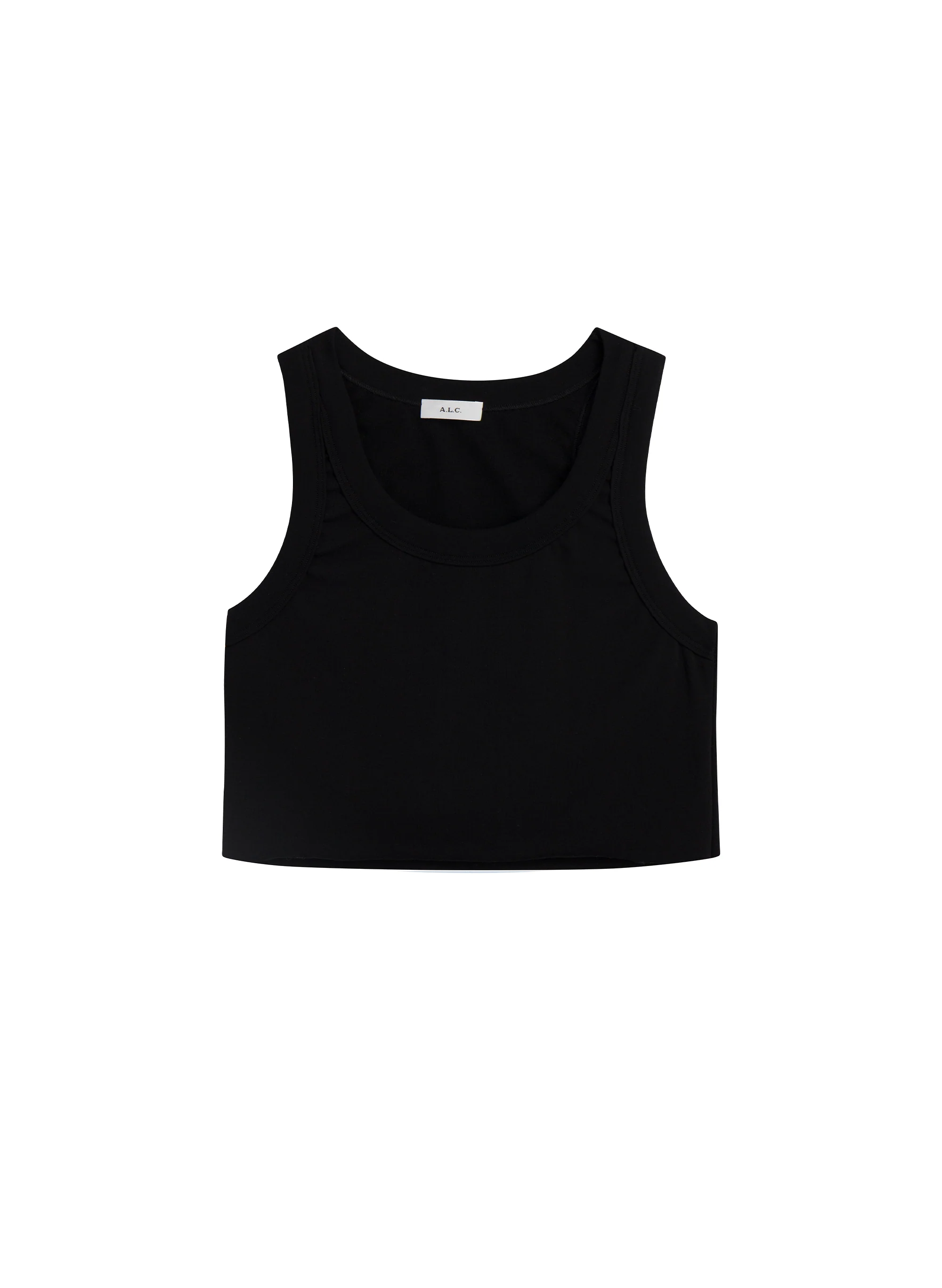 Halsey Cropped Cotton Rib Tank - Image 6