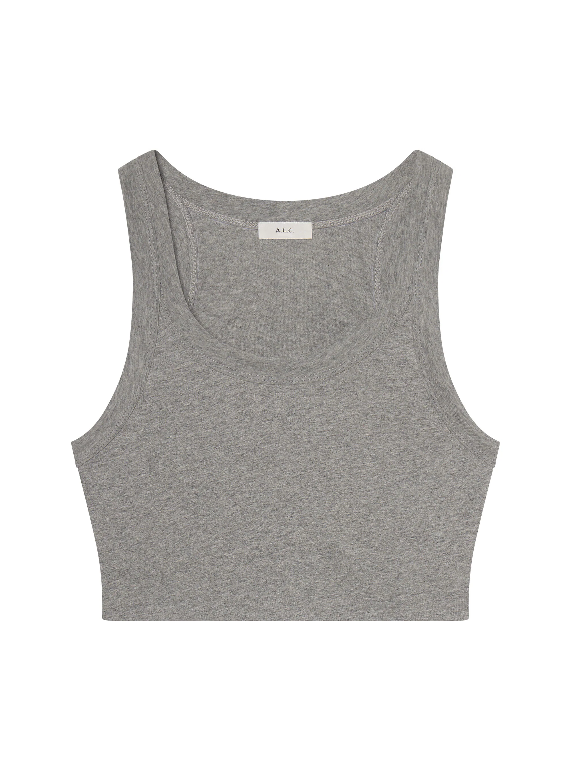 Halsey Cropped Cotton Rib Tank - Image 6
