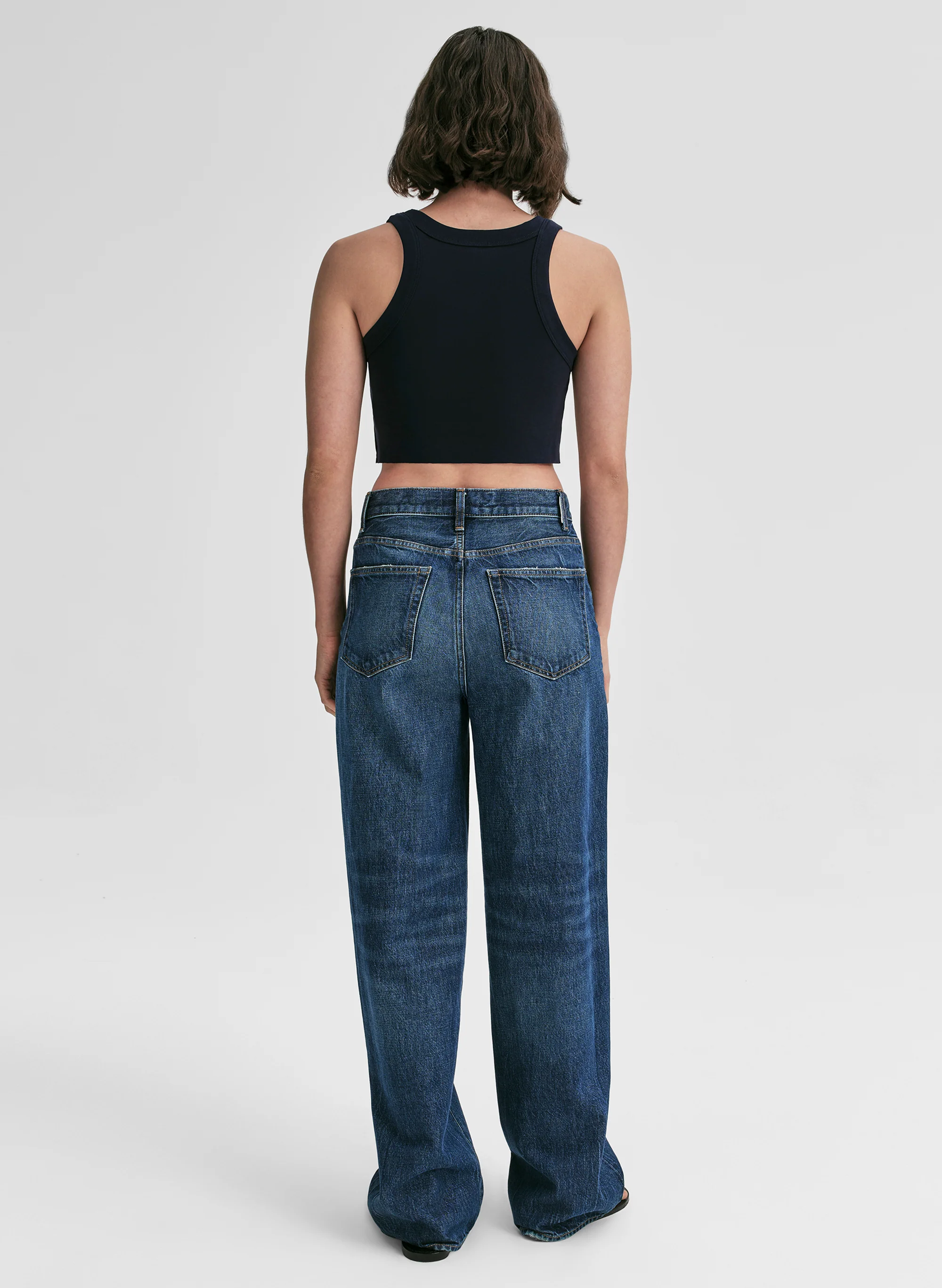 Halsey Cropped Cotton Rib Tank - Image 5