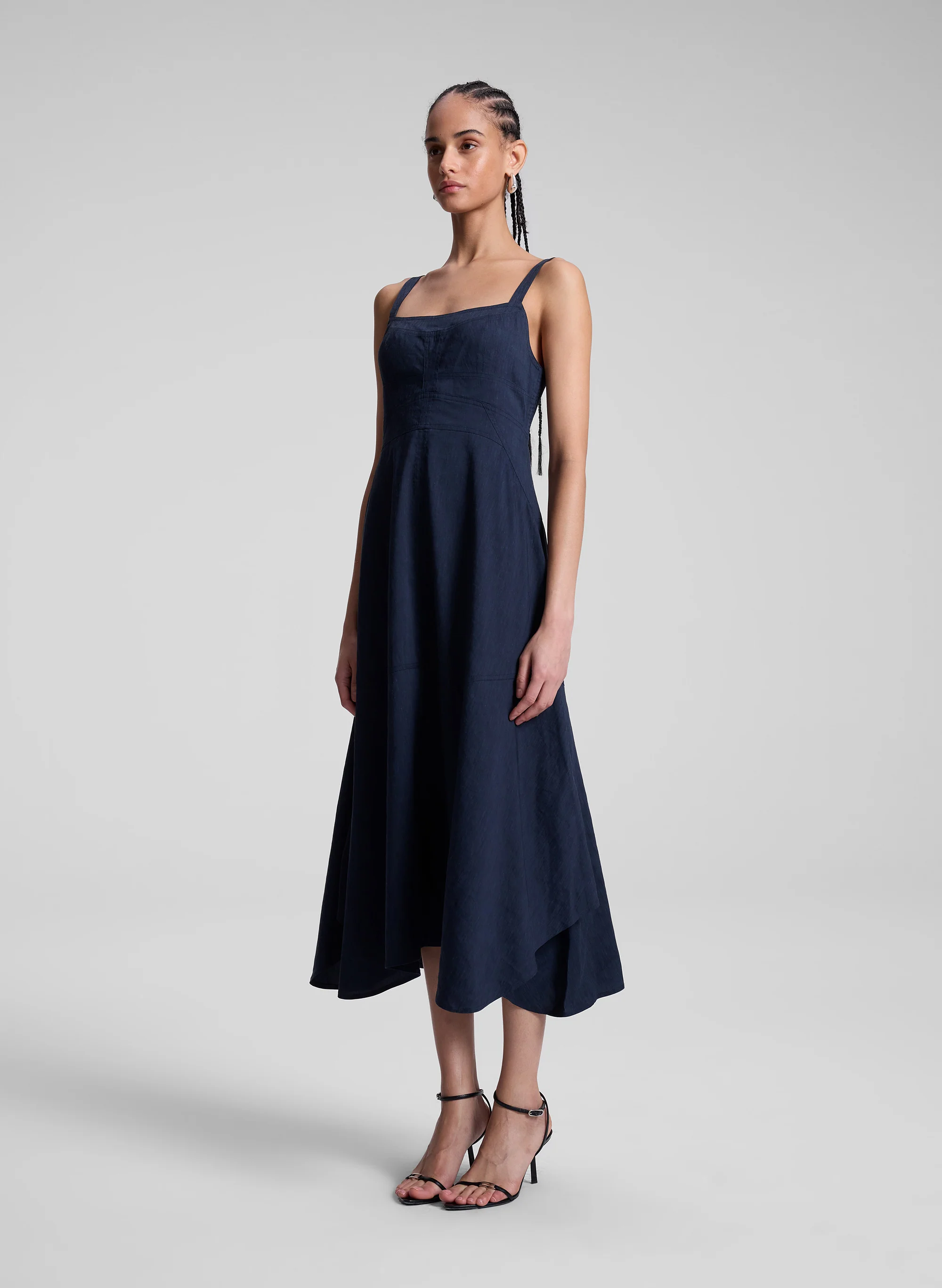 Harlow Linen Midi Dress - Image 4