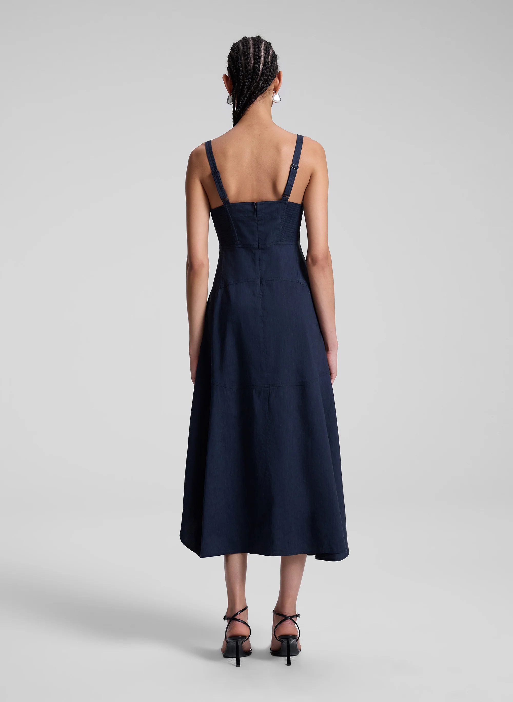 Harlow Linen Midi Dress - Image 5