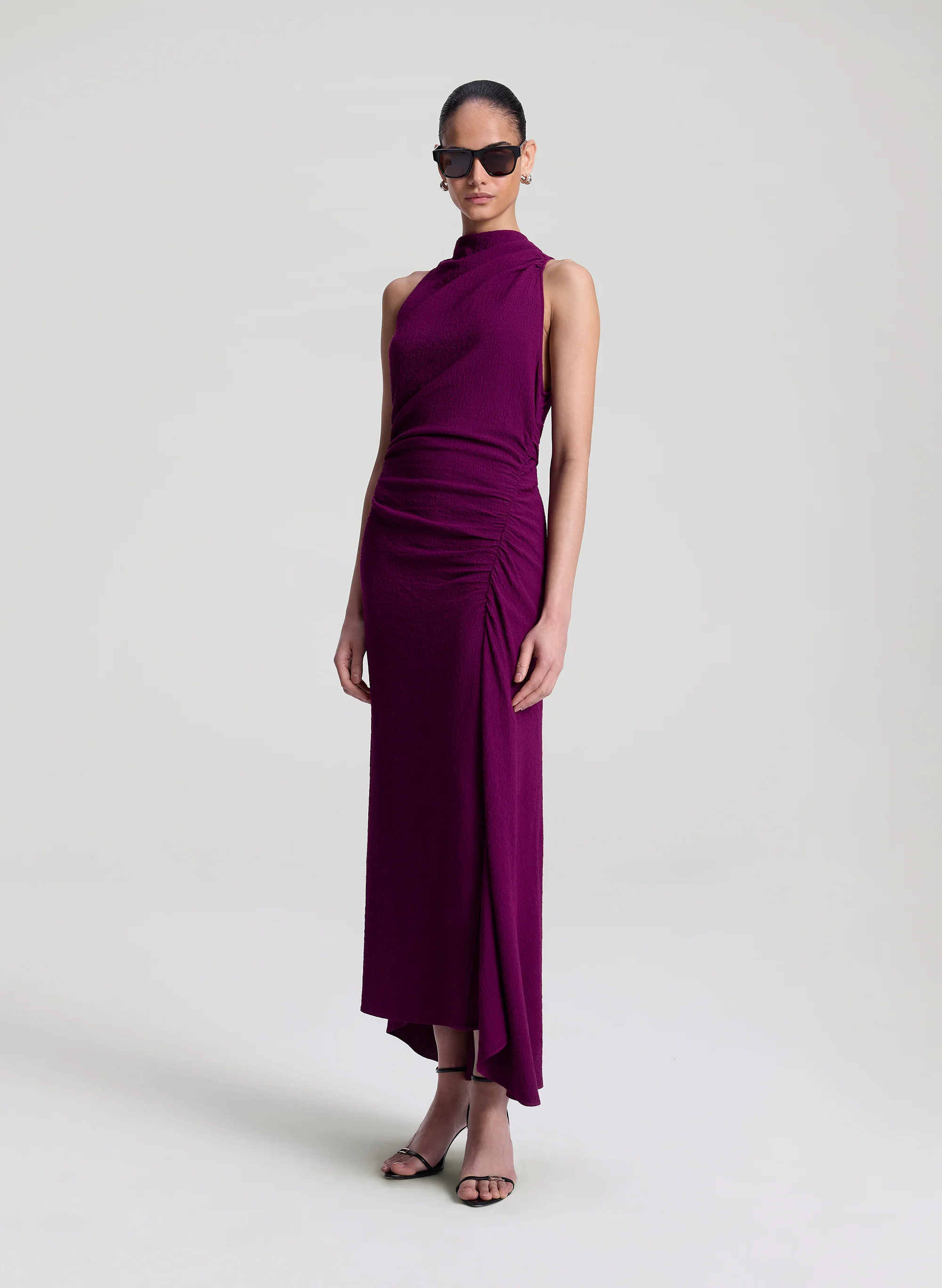 Inez Textured Midi Dress - Image 4