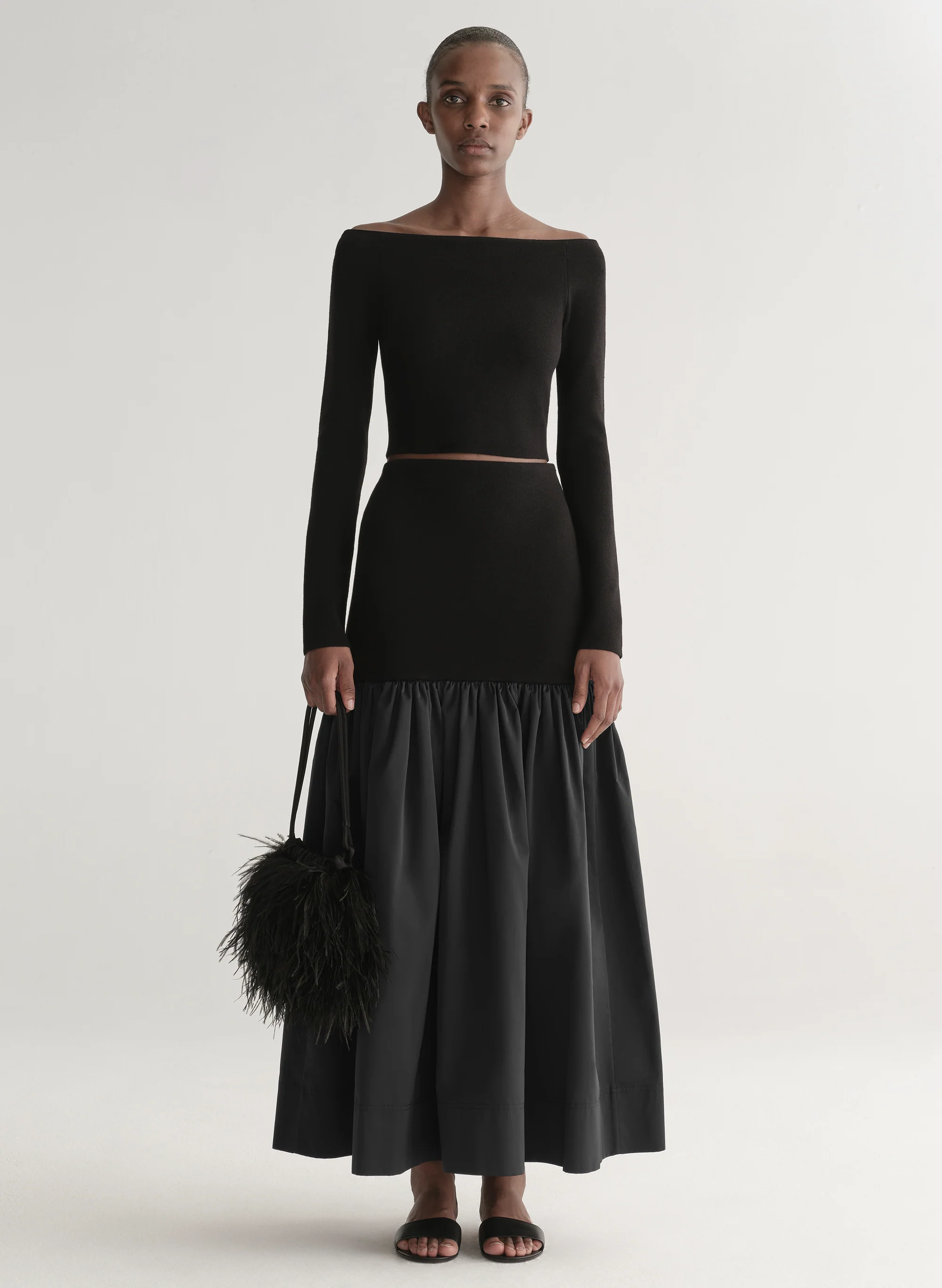 Jo Merino Off Shoulder Knit Top - Image 3