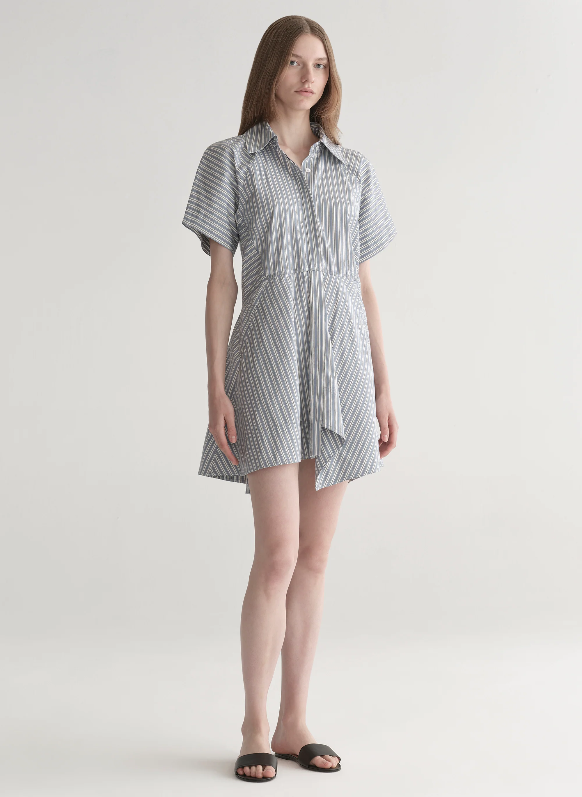 Julie Cotton Mini Shirtdress - Image 3