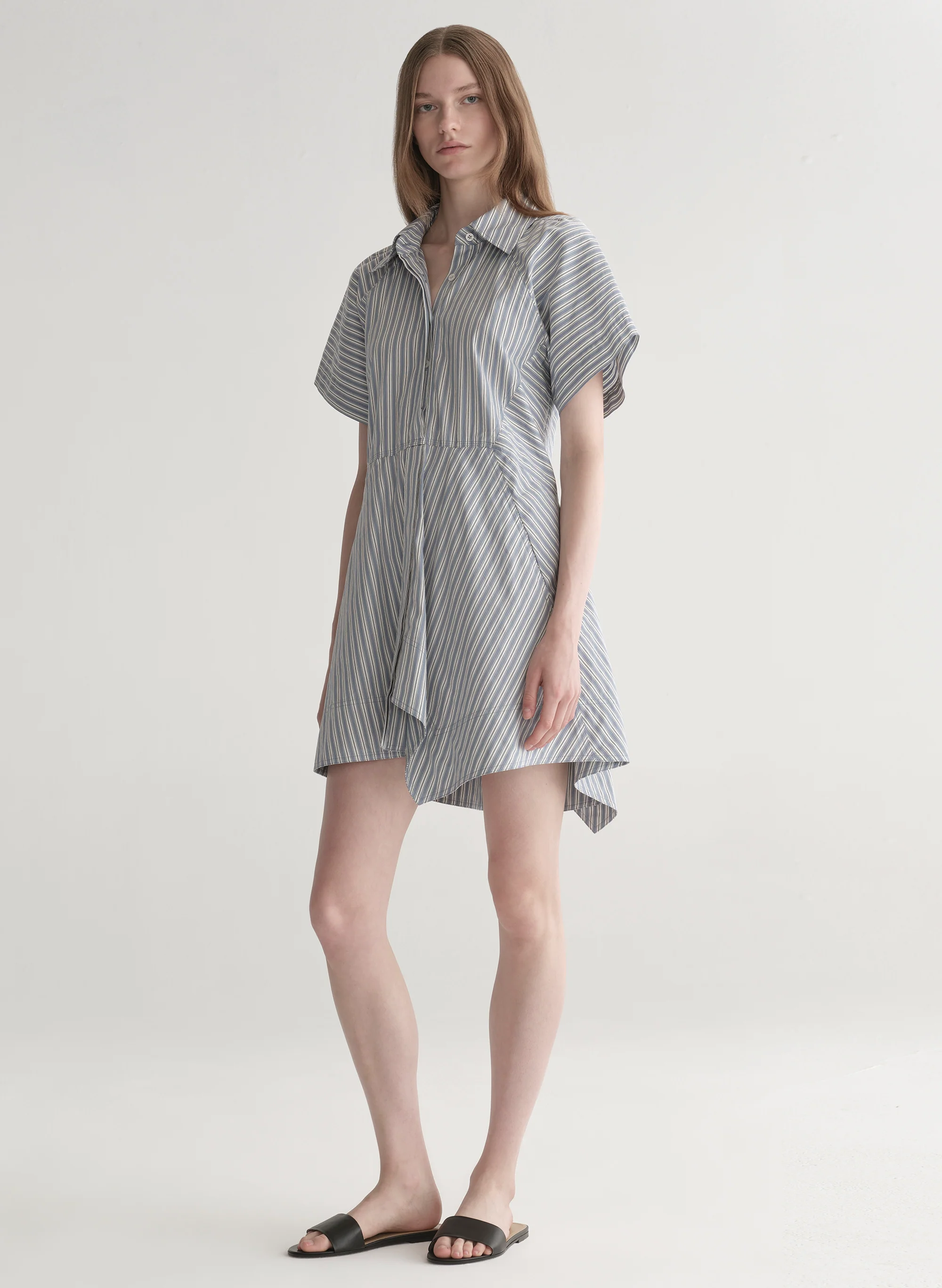 Julie Cotton Mini Shirtdress - Image 4