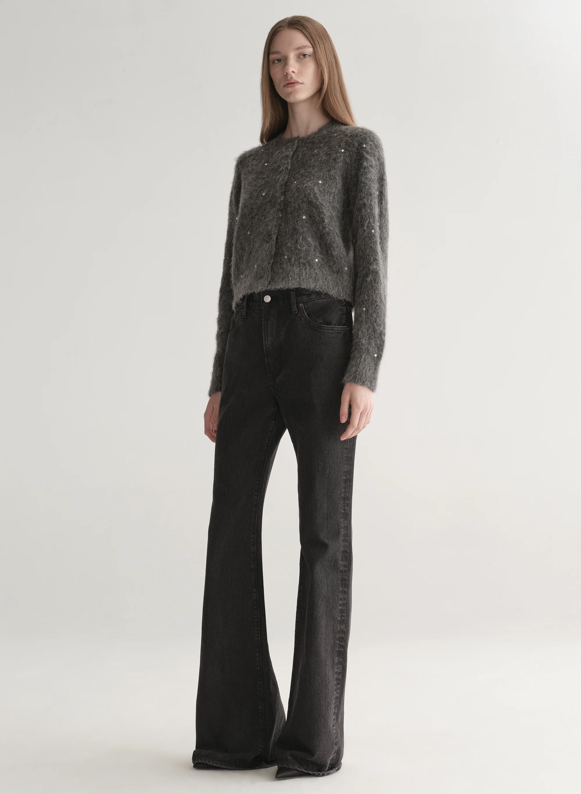 Lainie Embellished Brushed Alpaca Cardigan - Image 4