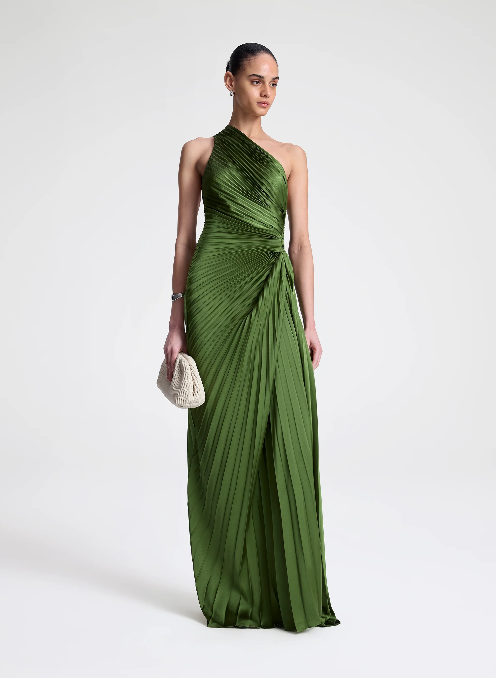 Lara Satin Pleated Gown - Image 3