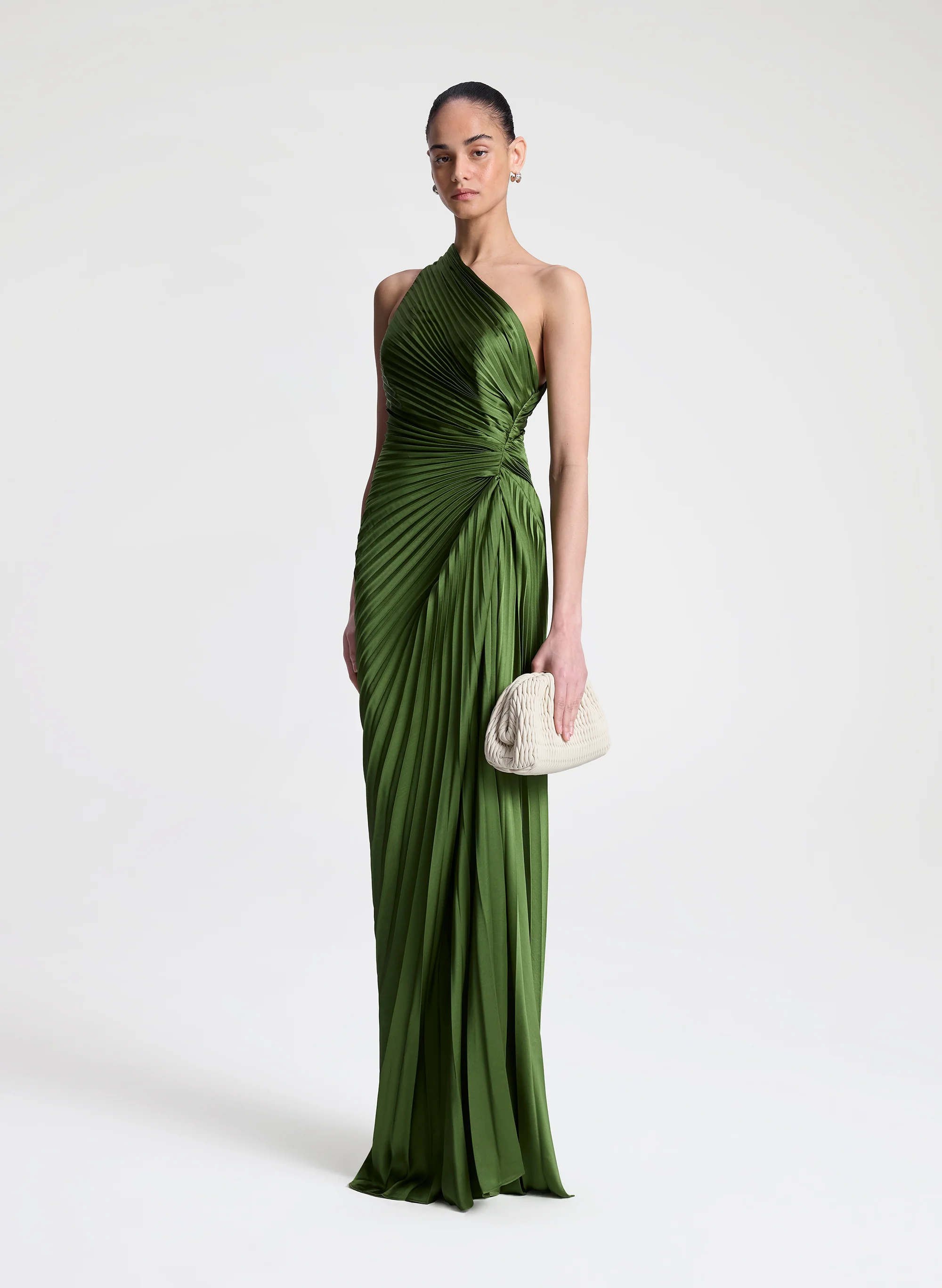 Lara Satin Pleated Gown - Image 4