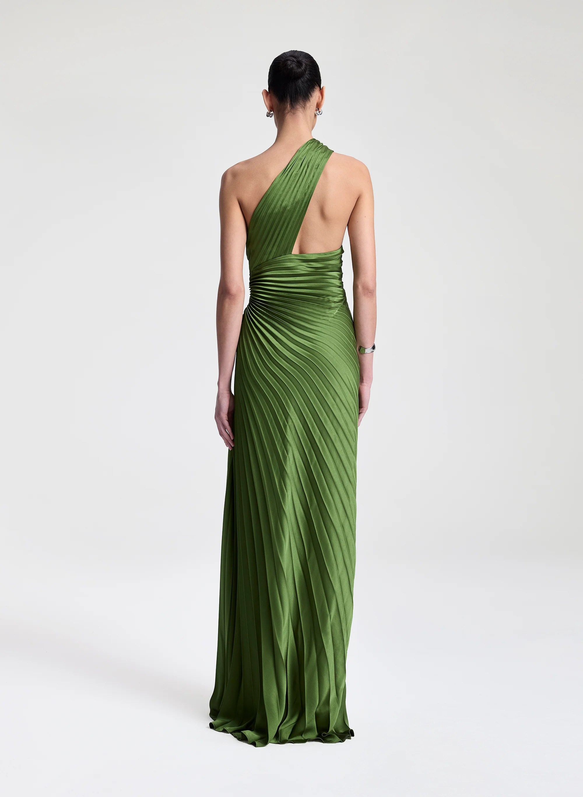 Lara Satin Pleated Gown - Image 5
