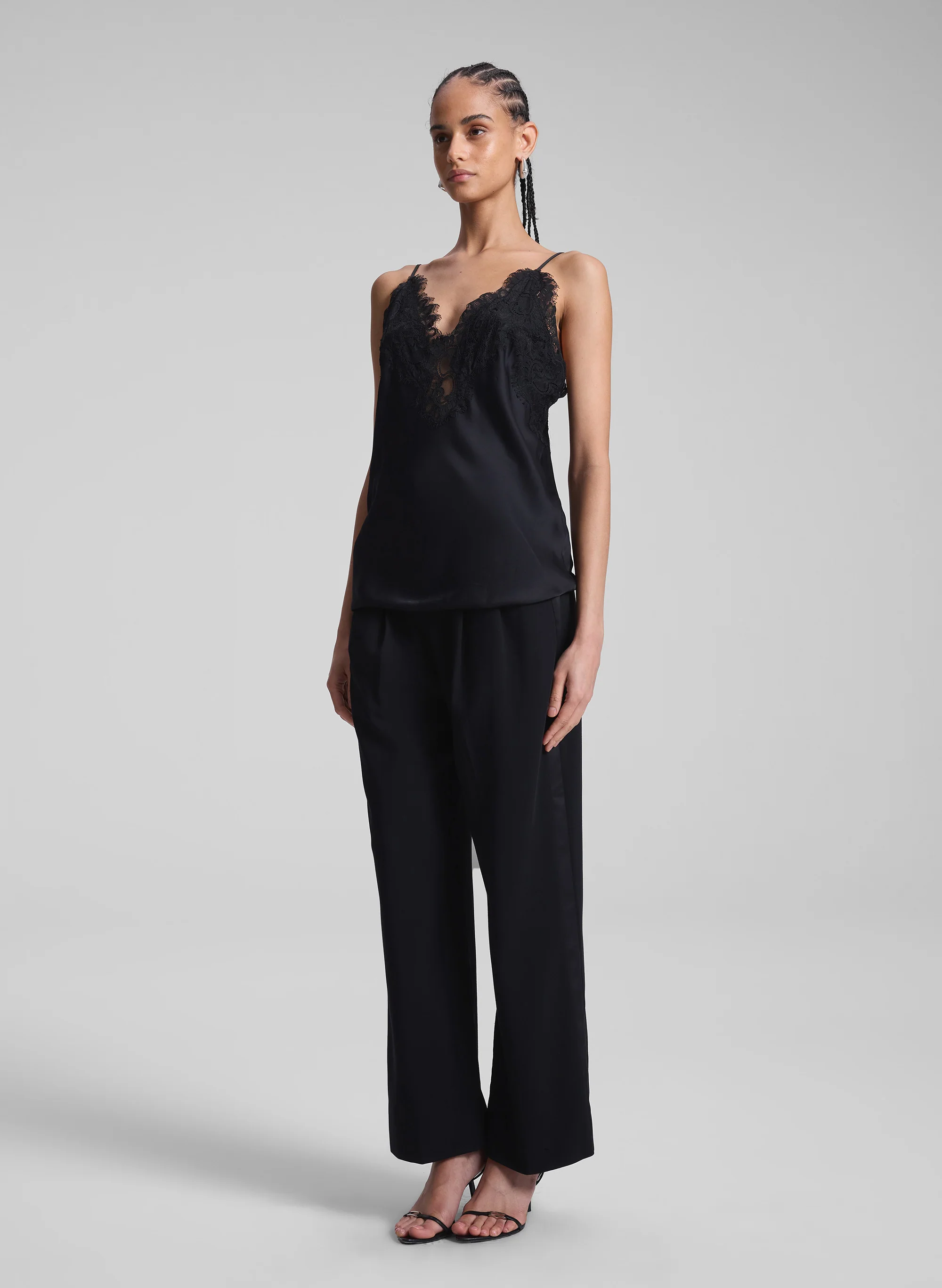 Lennon Satin and Lace Camisole Top - Image 4