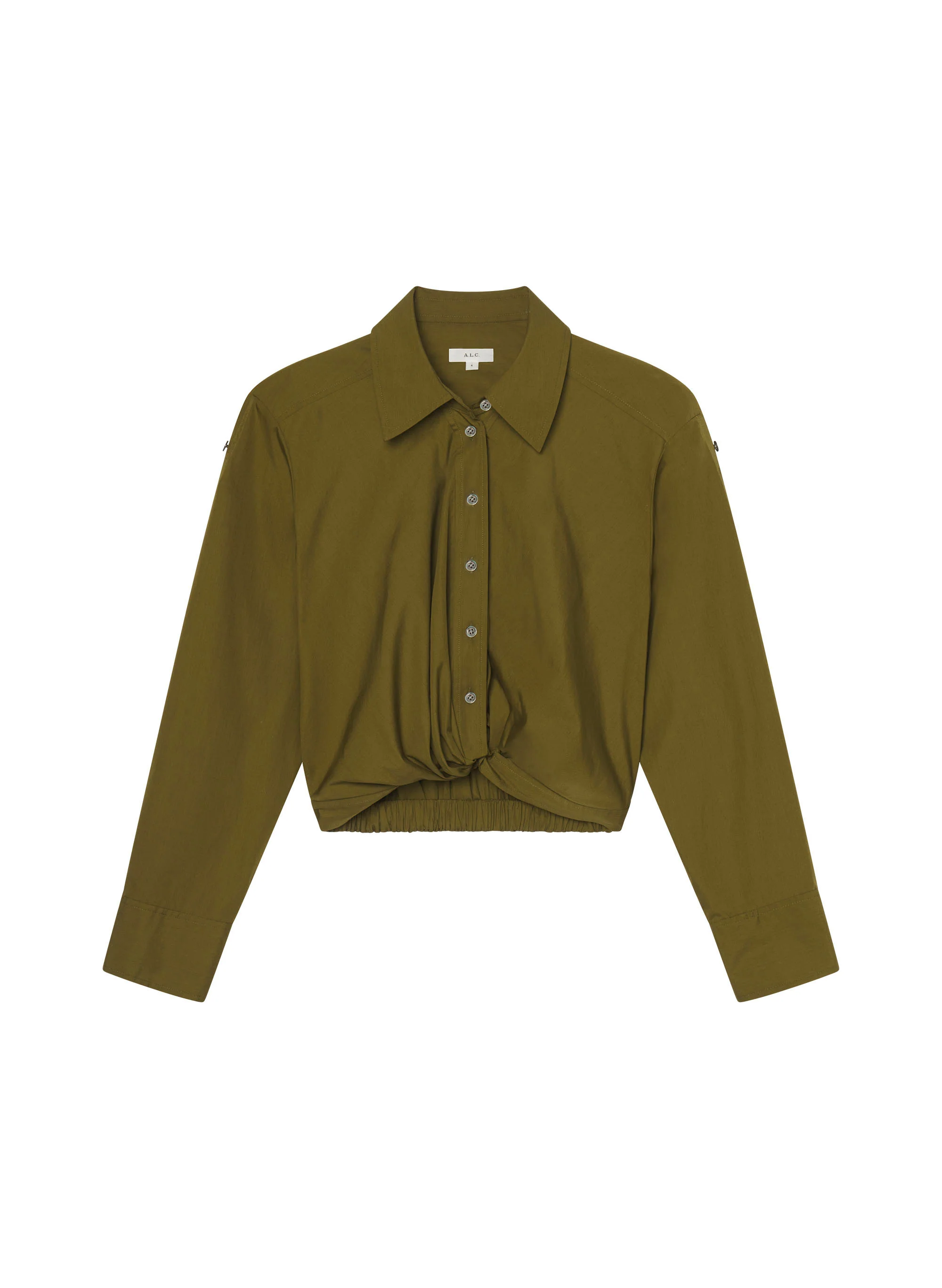 Leo Cropped Cotton Shirt - Image 7