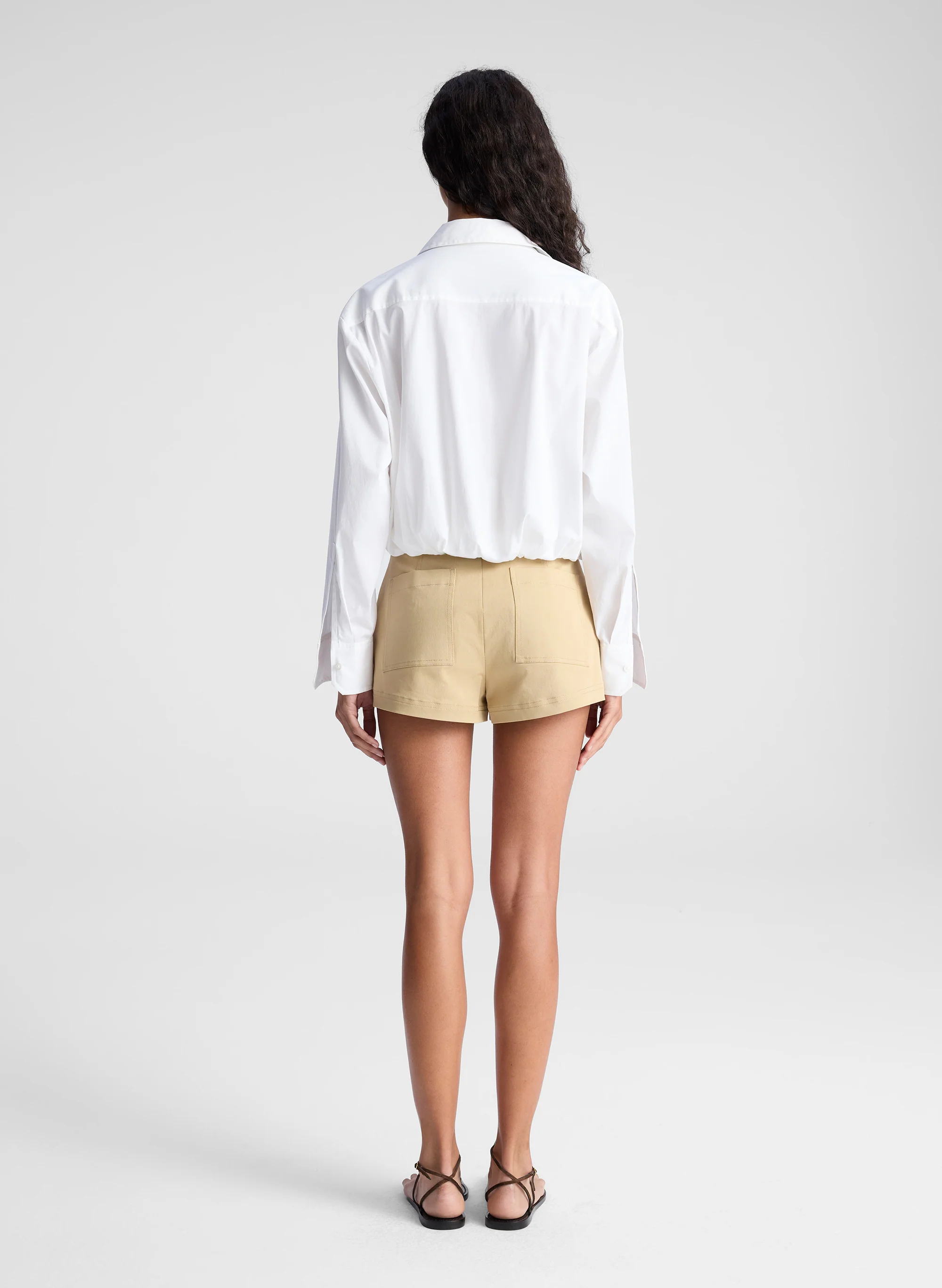 Leo Cropped Cotton Shirt - Image 6