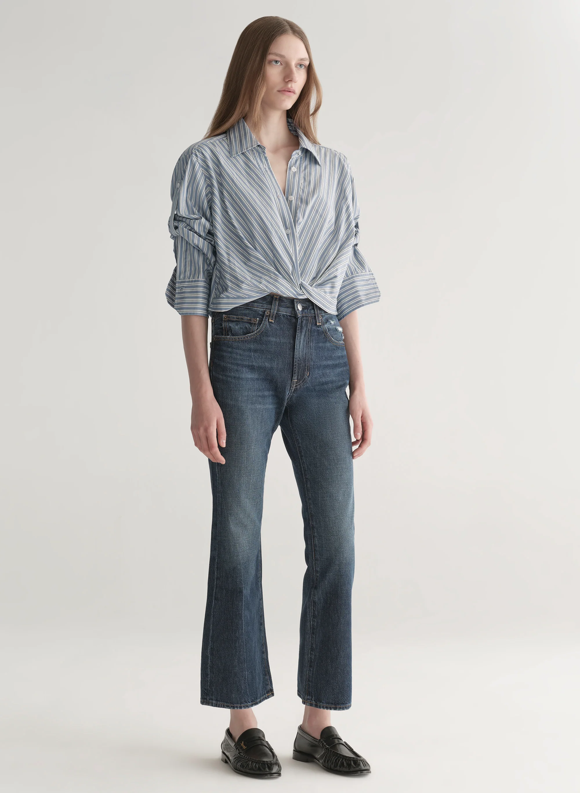 Leo Cropped Cotton Shirt - Image 3