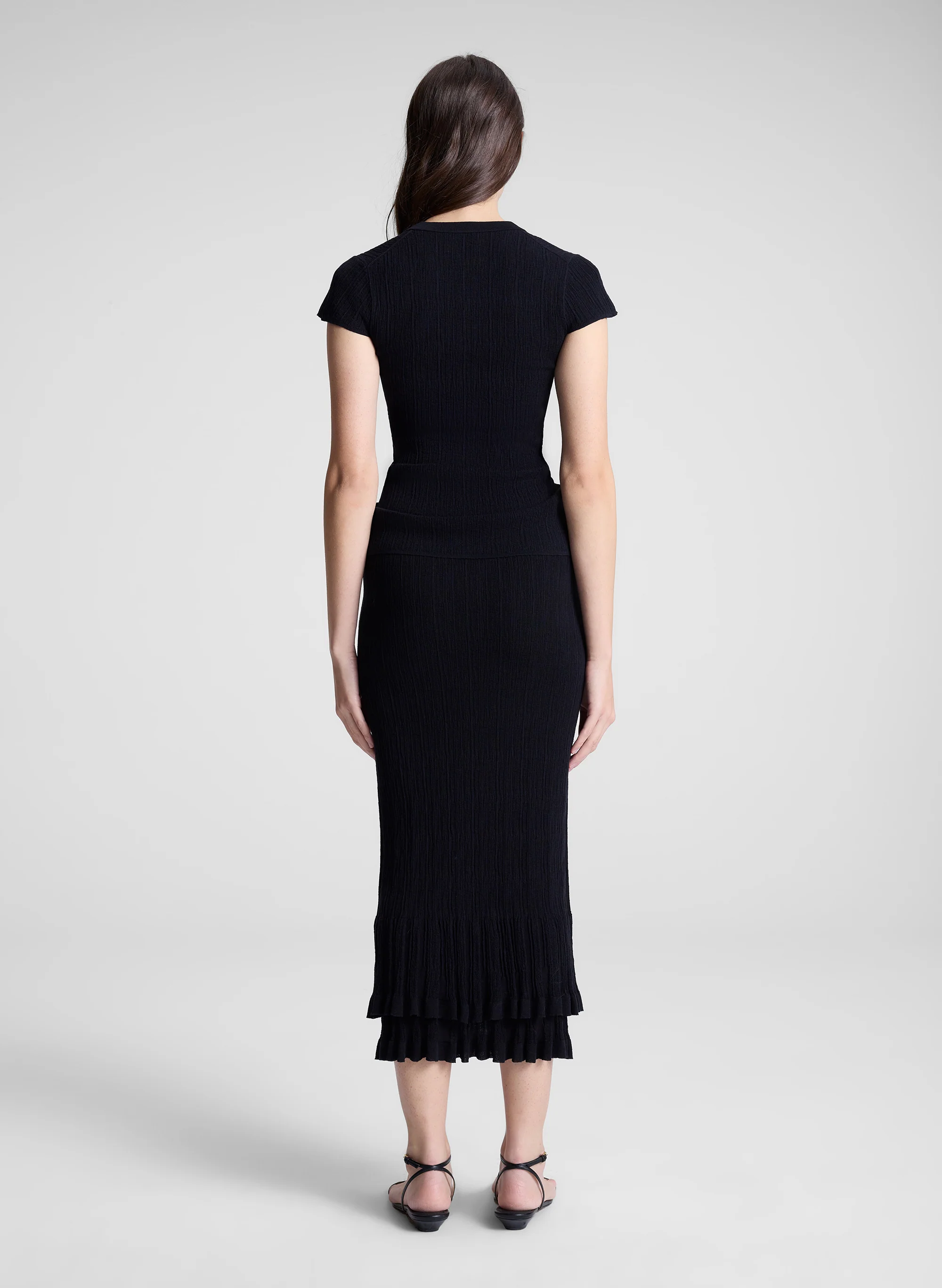 Lexi Fine Cotton Knit Midi Skirt - Image 5