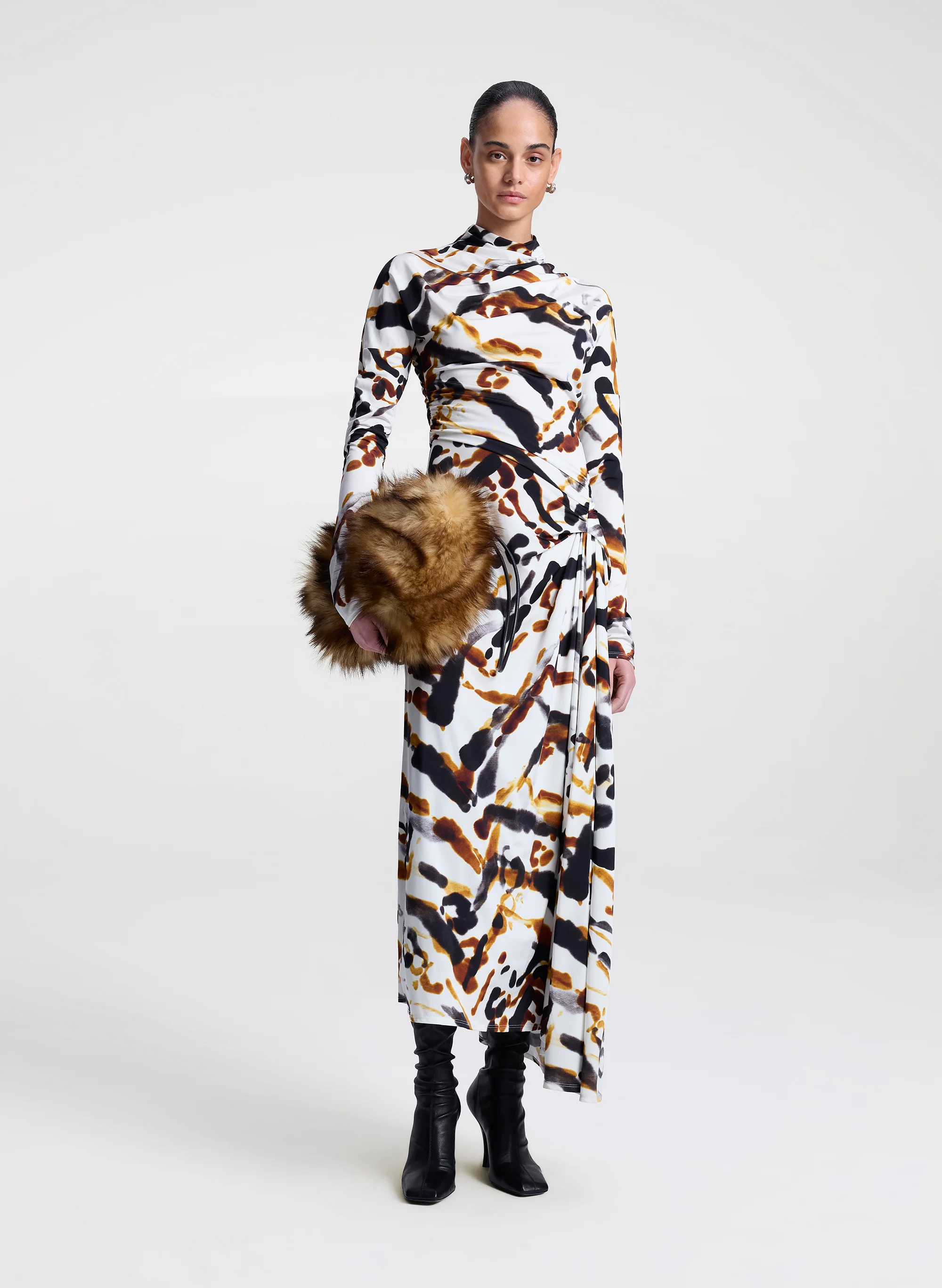 Lia Jersey Printed Maxi Dress - Image 3