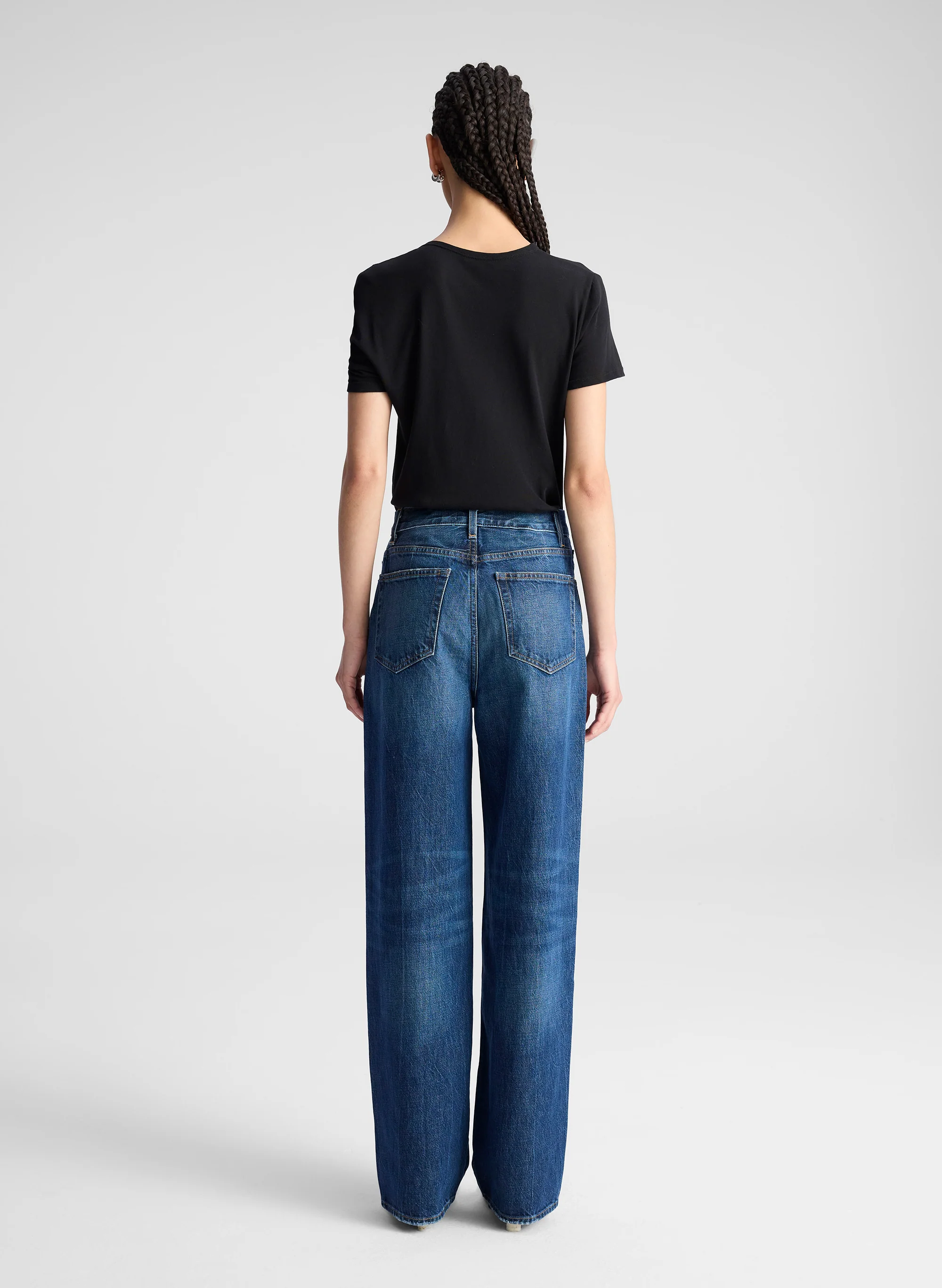 Liz Asymmetric Cotton Crepe Tee - Image 5