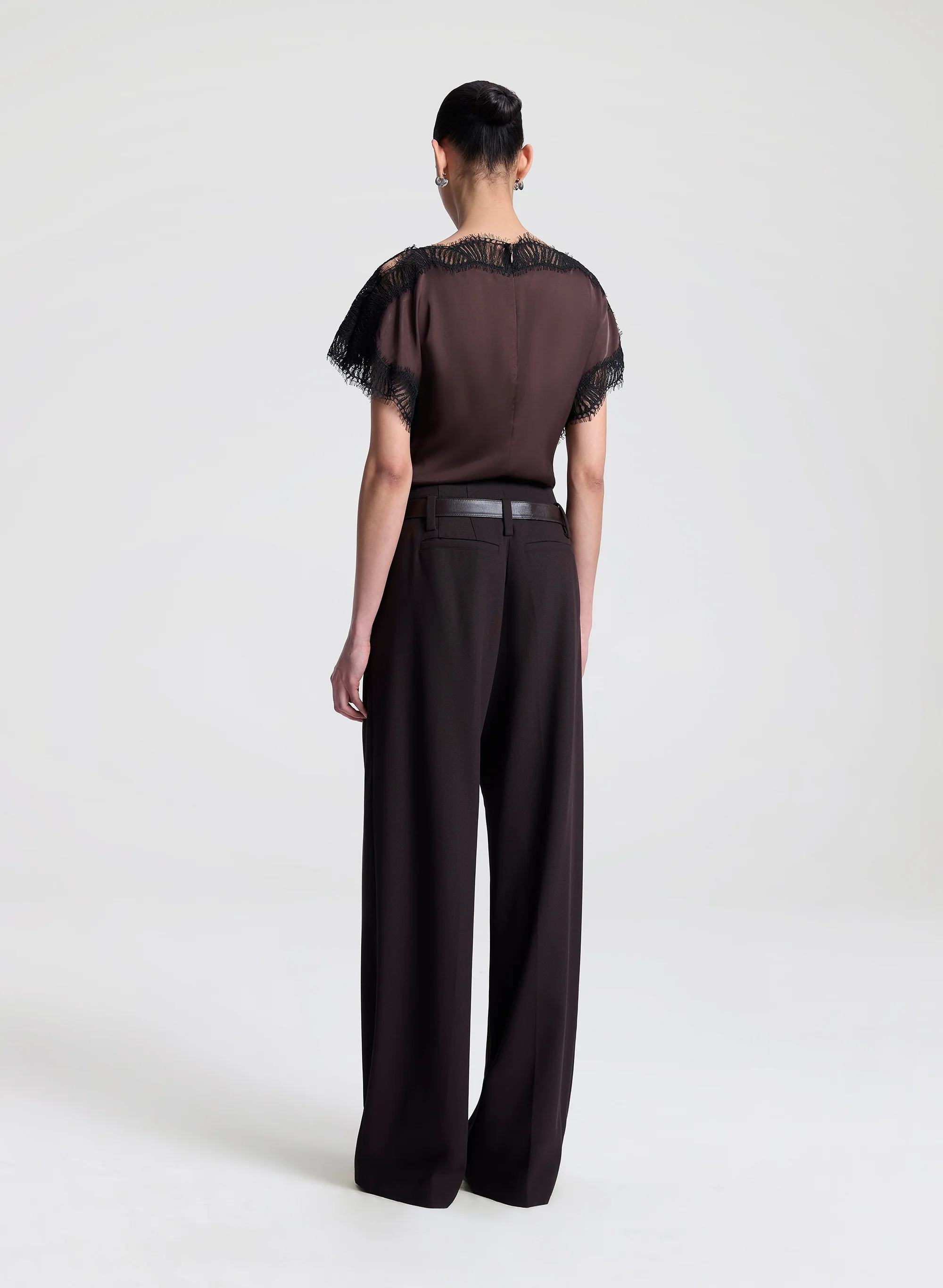 Luna Satin and Lace Top - Image 5