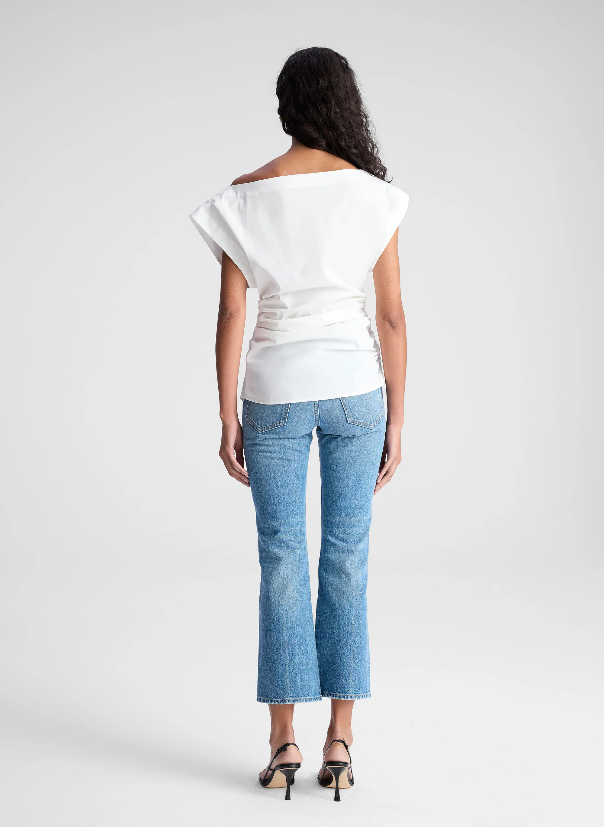 Nara Stretch Cotton Off Shoulder Top - Image 5